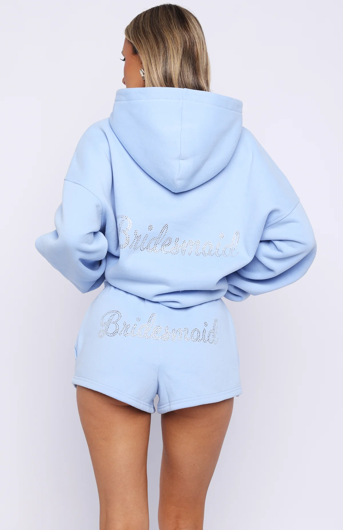 Bridal Party Oversized Hoodie Light Blue - Image 5