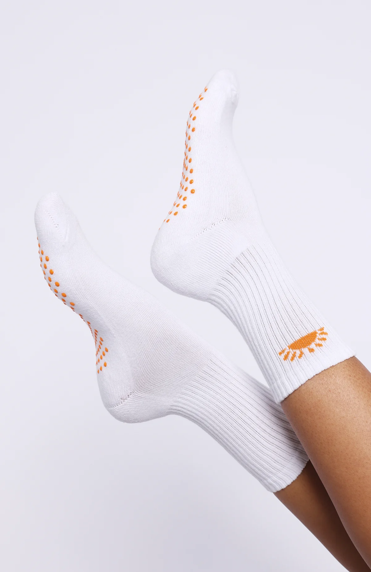 Bright Side Grip Socks 2 Pack Mango & Pink - Image 5