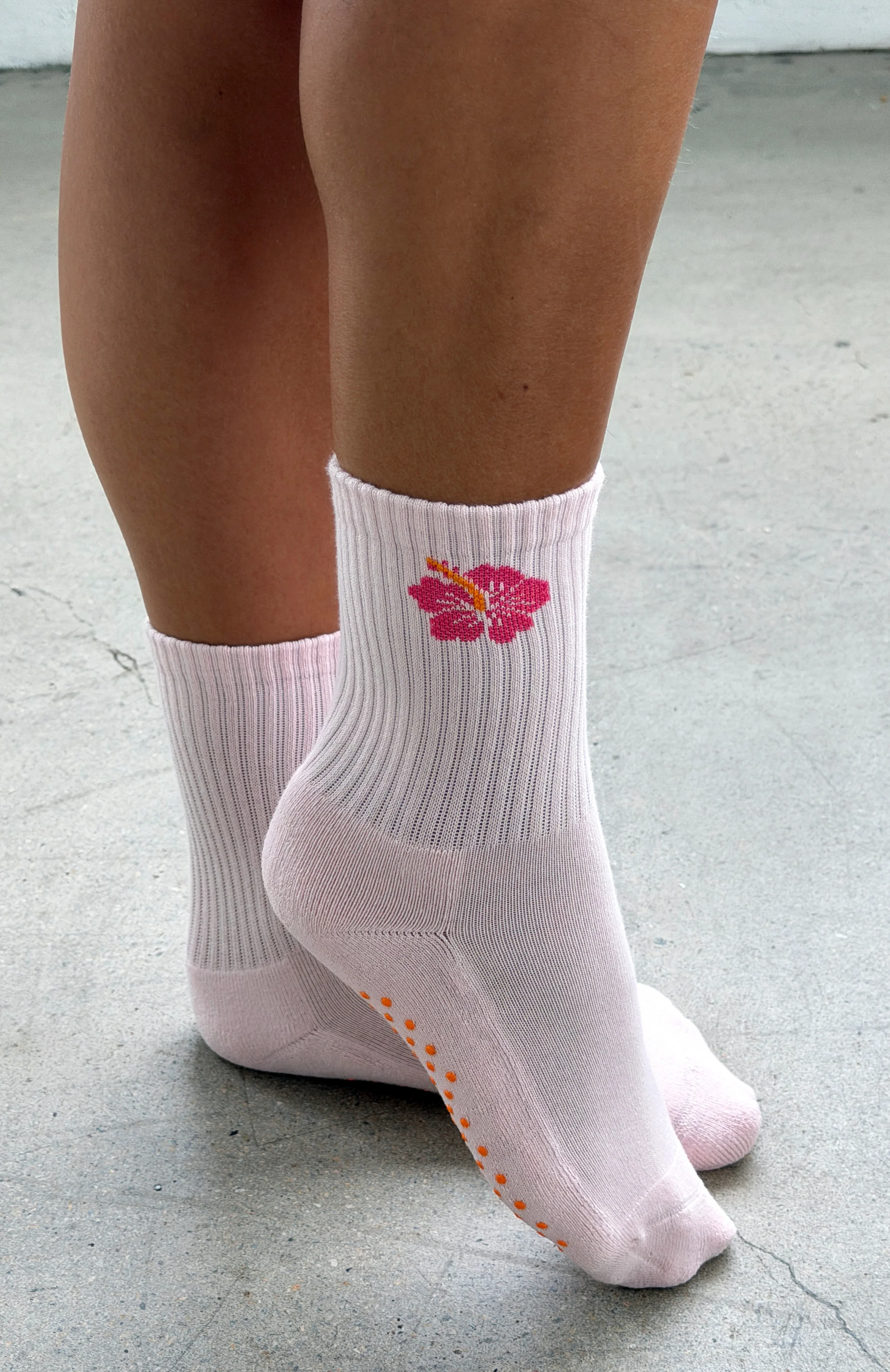 Bright Side Grip Socks 2 Pack Mango & Pink - Image 6