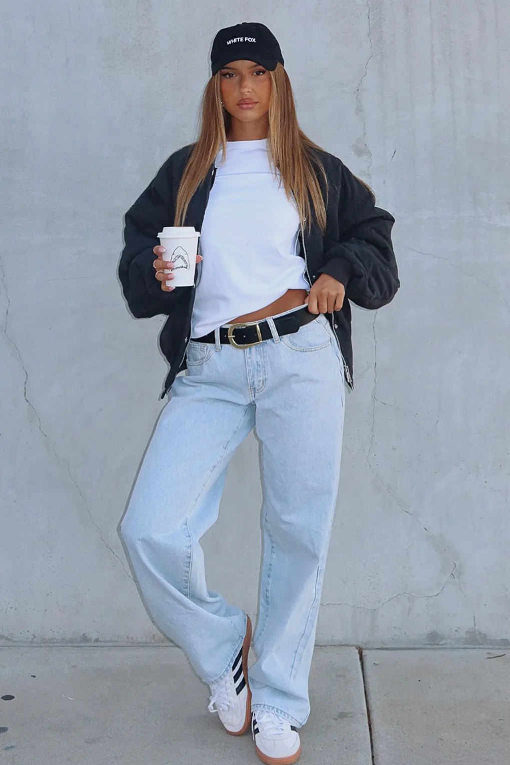 Bring The Style Low Rise Wide Leg Jeans Glacier Blue - Image 6