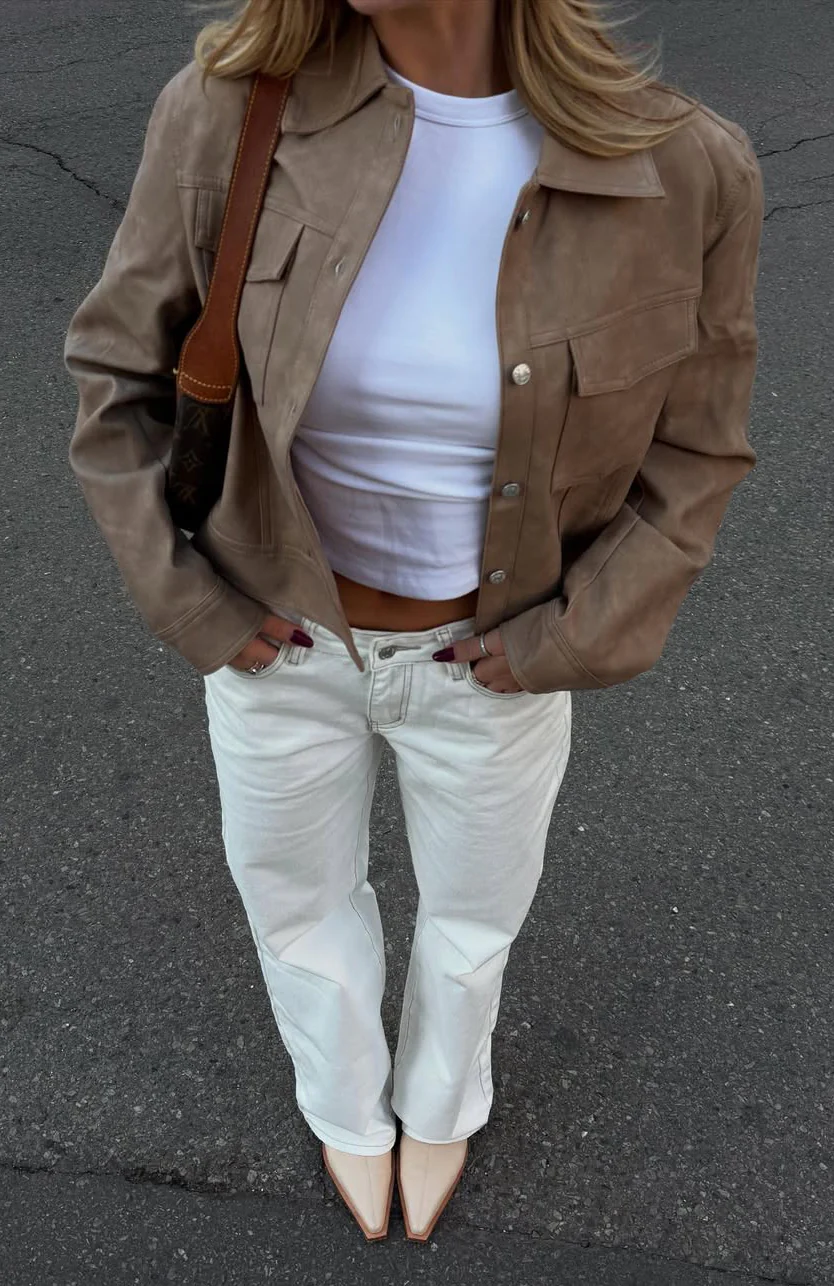Bring The Style Low Rise Wide Leg Jeans Off White - Image 11