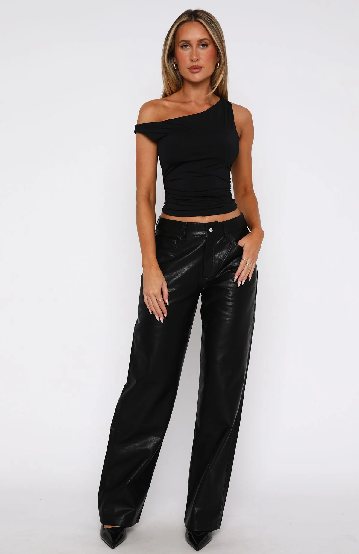 Bring The Style PU Pants Black - Image 2