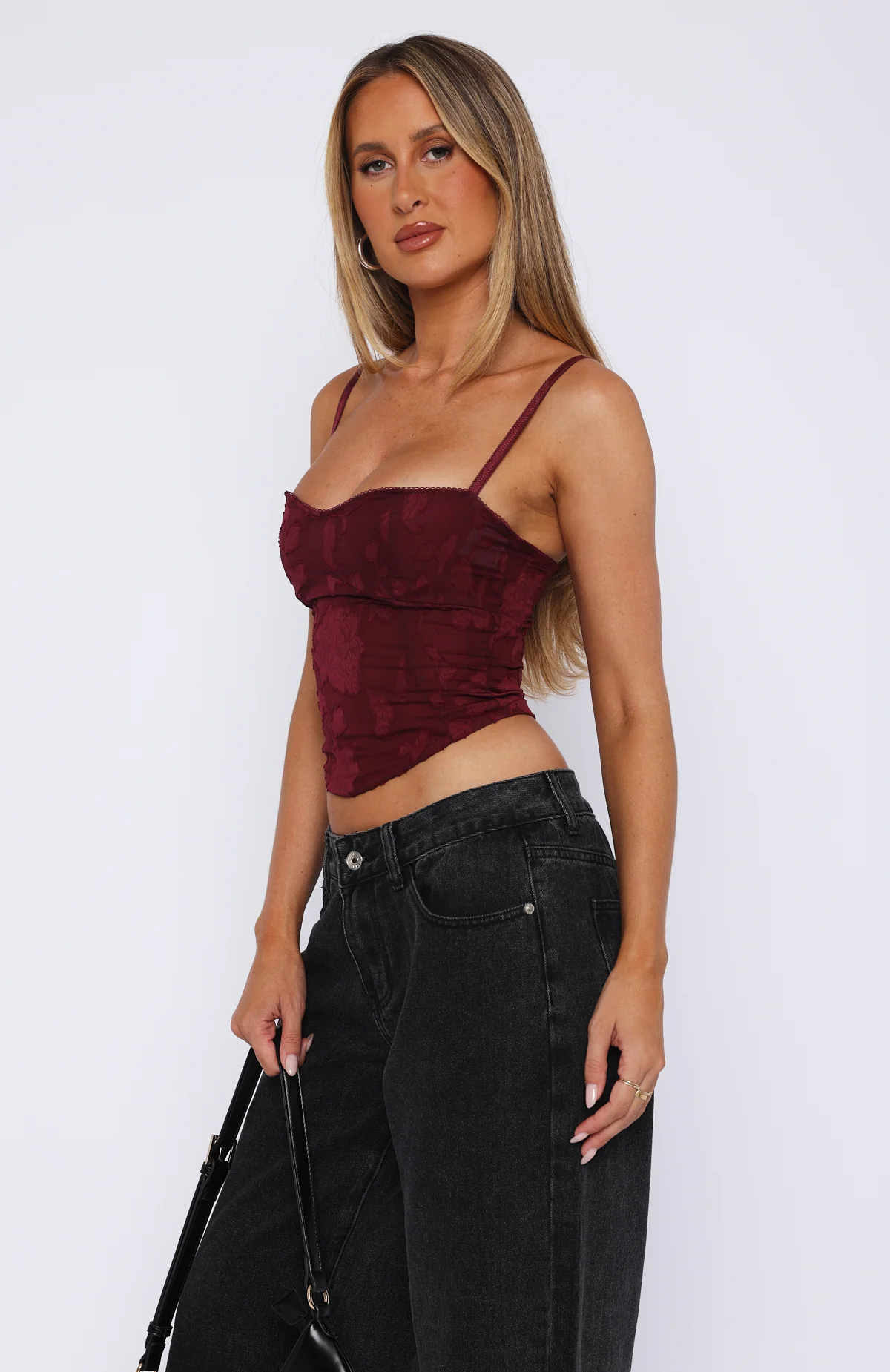 Broken Dreams Bustier Wine - Image 3