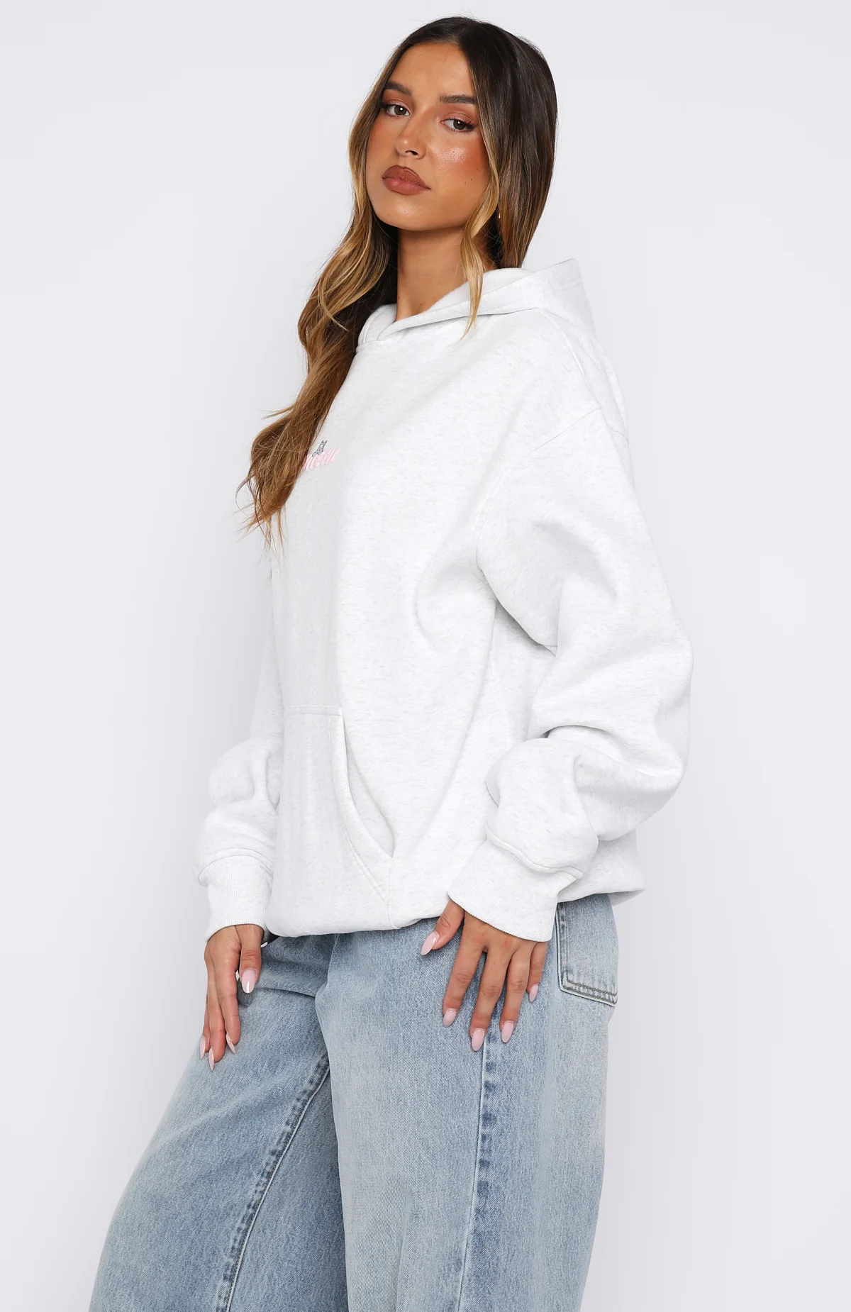 Bubbles & Foxy Friends Oversized Hoodie Frosty - Image 3