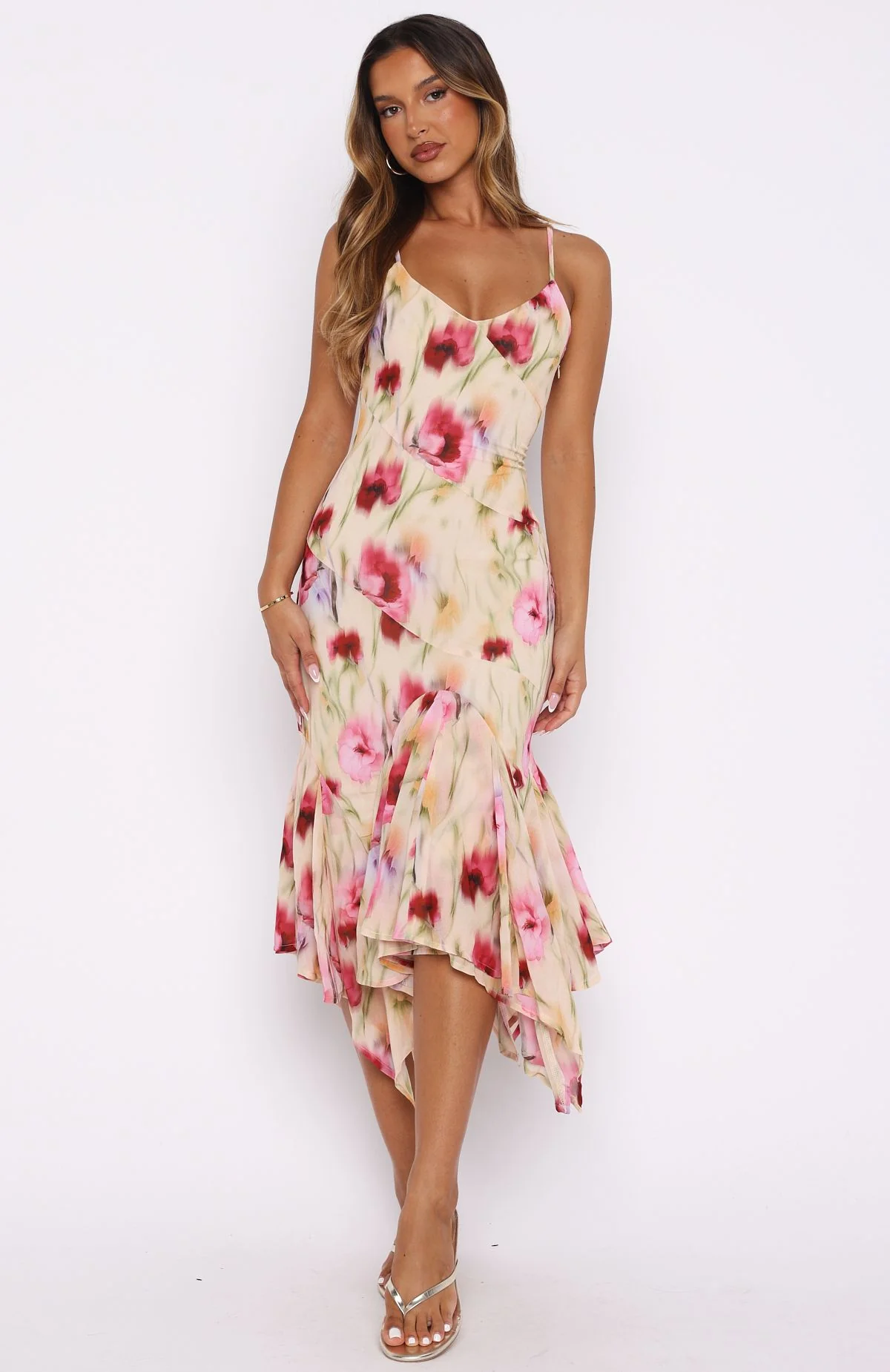 Butterfly Kisses Midi Dress Buttercream Fields - Image 4