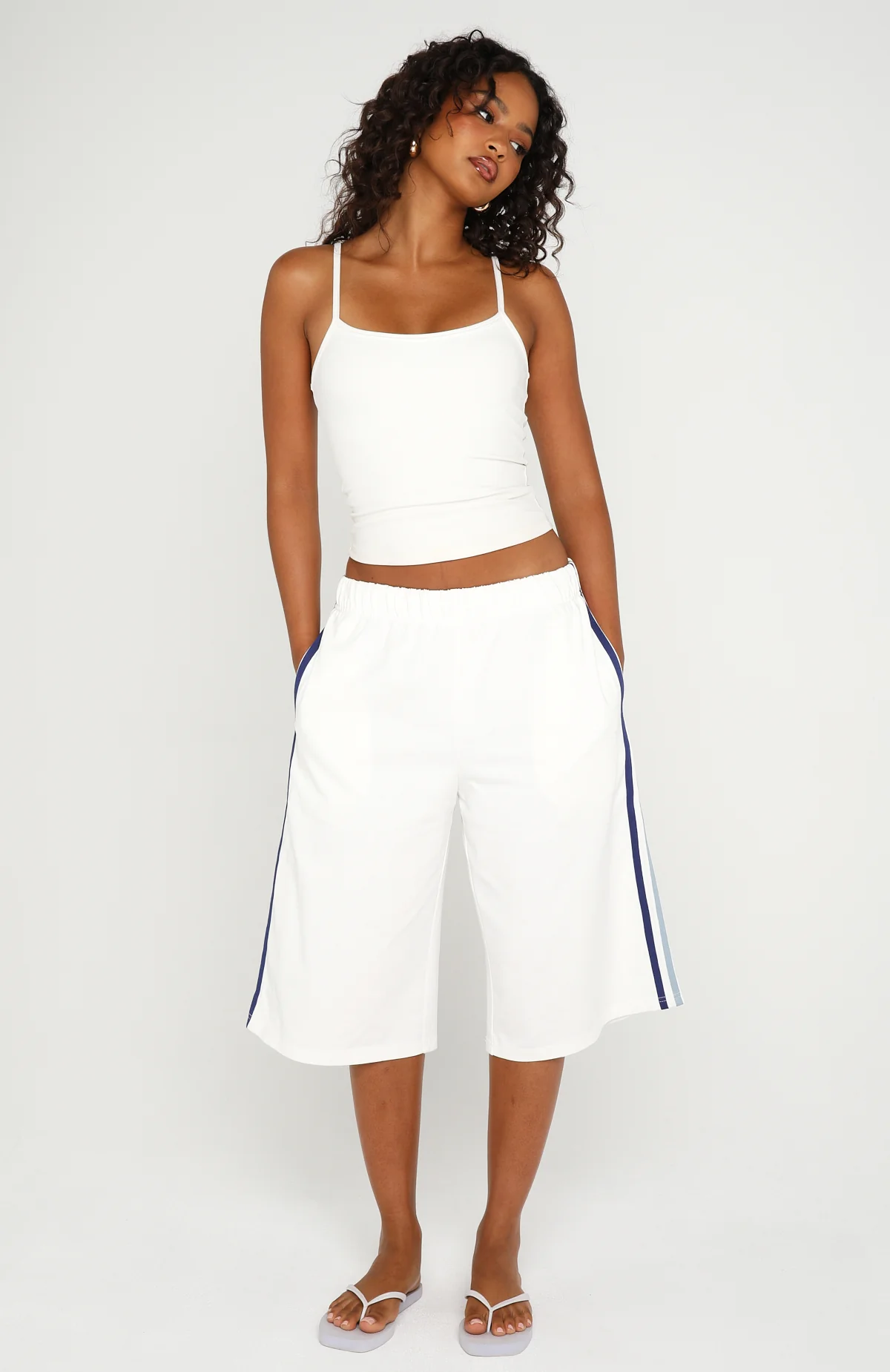 Call It Ours Relaxed Shorts White - Image 2