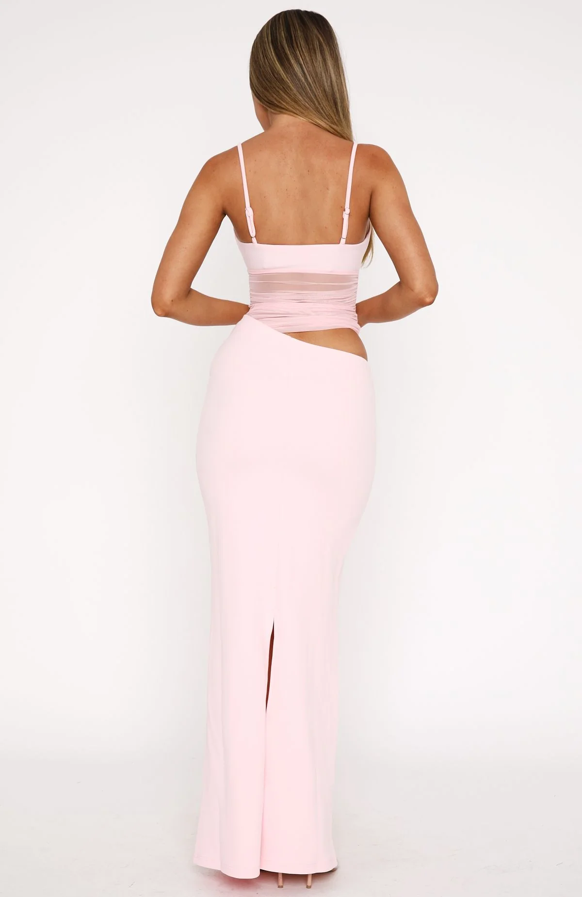 Call Me Up Maxi Dress Baby Pink - Image 4