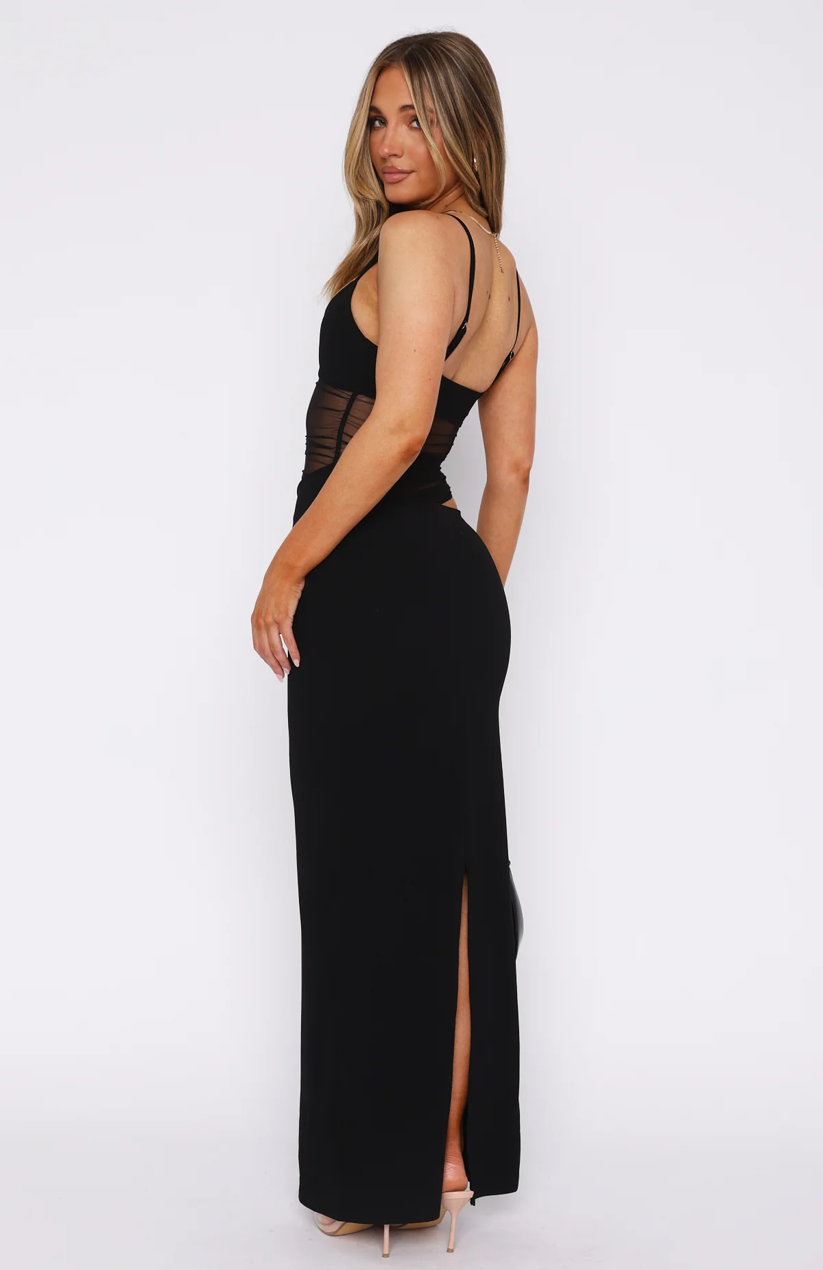 Call Me Up Maxi Dress Black - Image 5