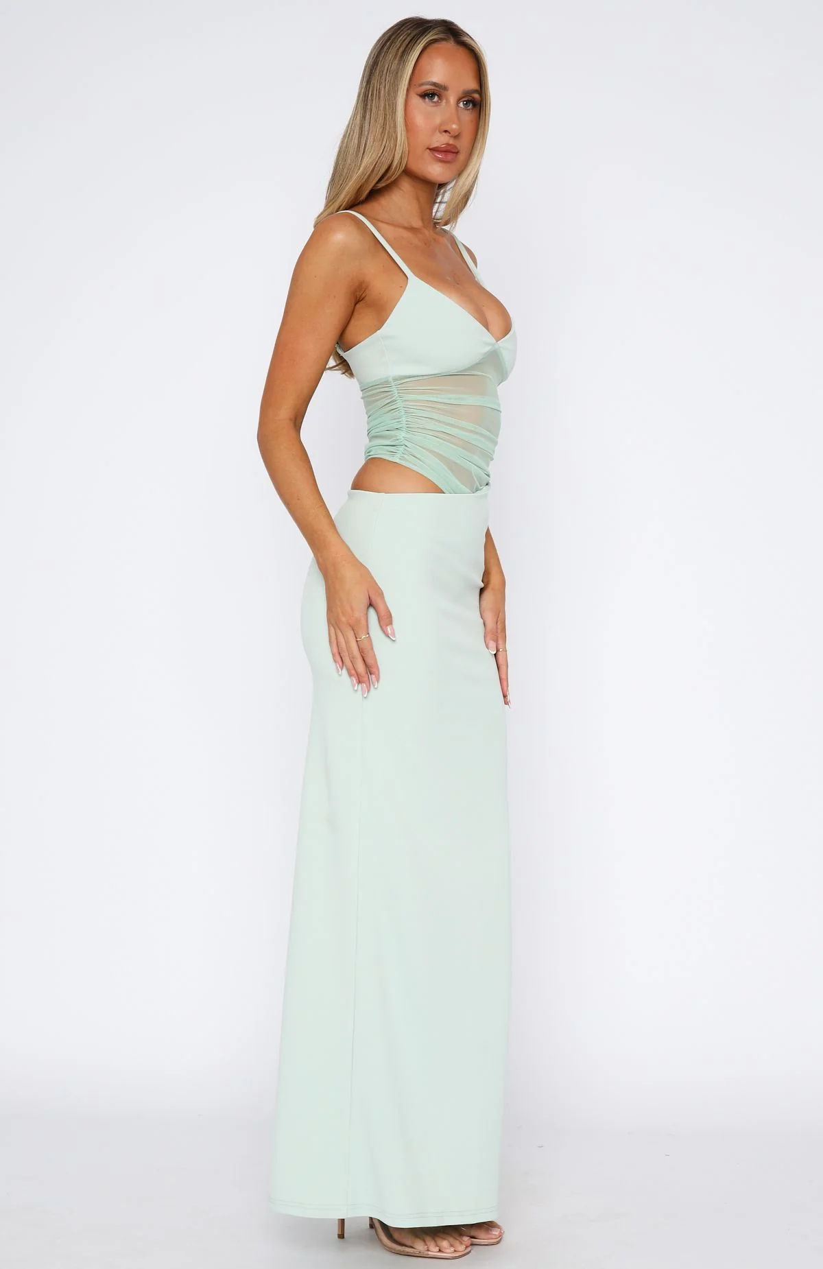 Call Me Up Maxi Dress Mint - Image 4