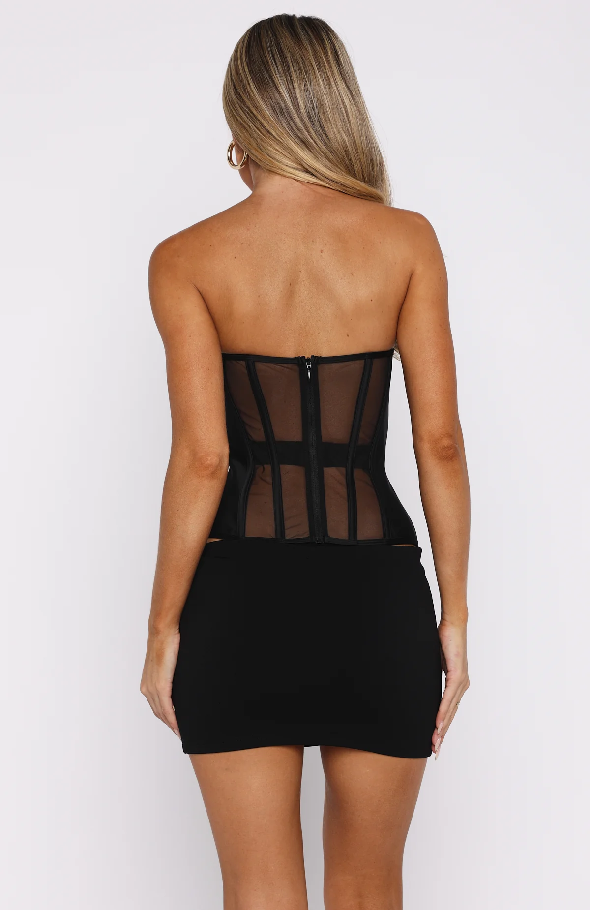 Call Me Your Baby Strapless Bustier Black - Image 4