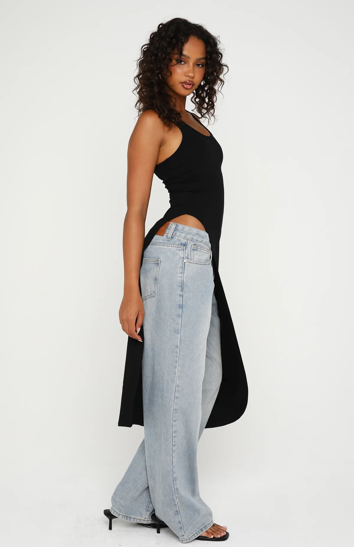 Calm And Collected Longline Top Black - Image 3