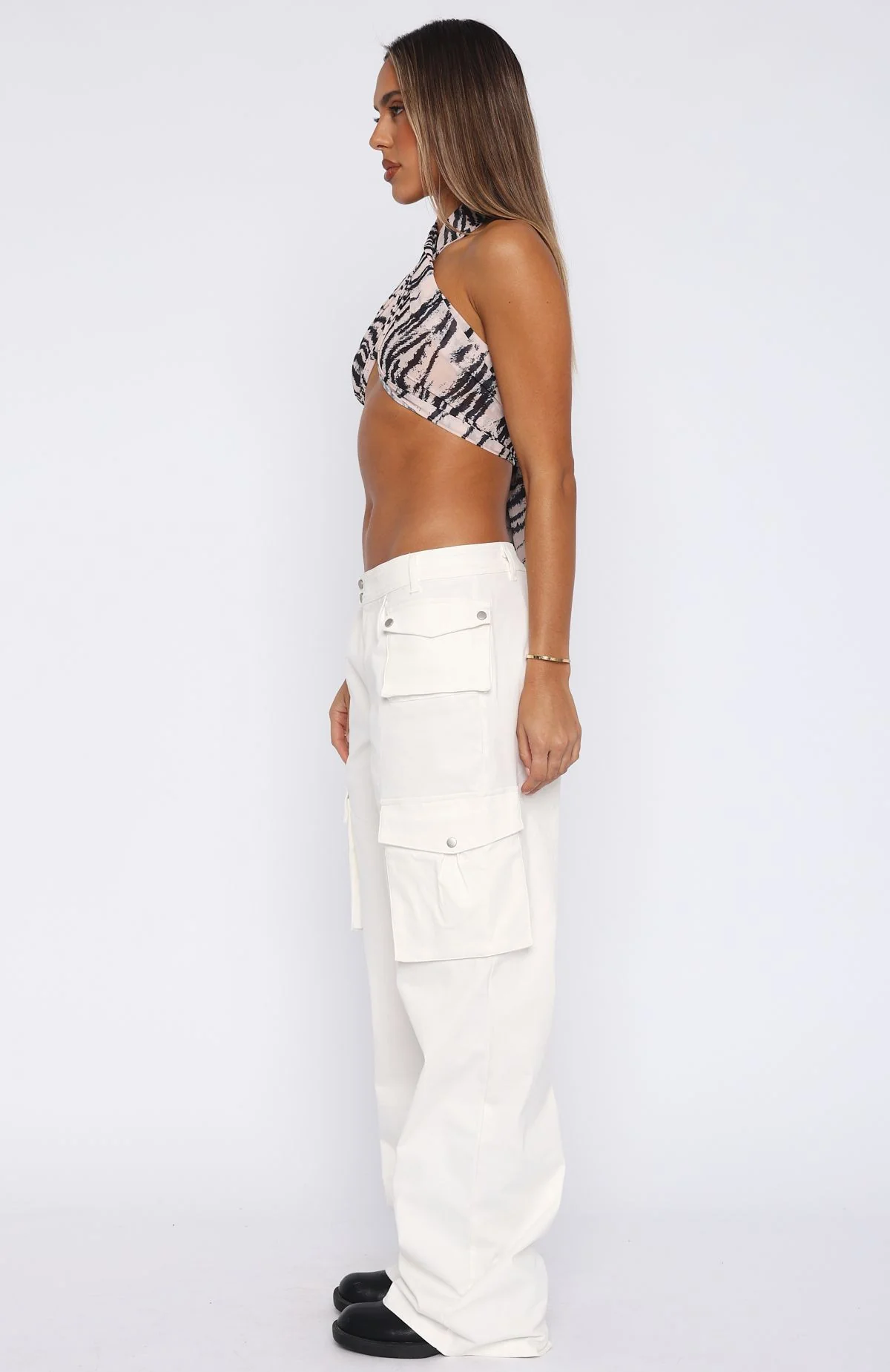 Can't Compete Cargo Pants Off White - Image 3