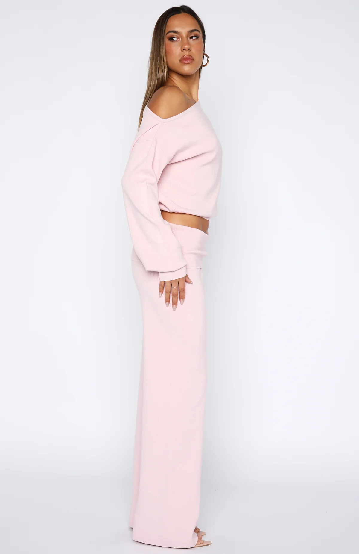 Can't Find The Words Knit Pants Pink - Image 3