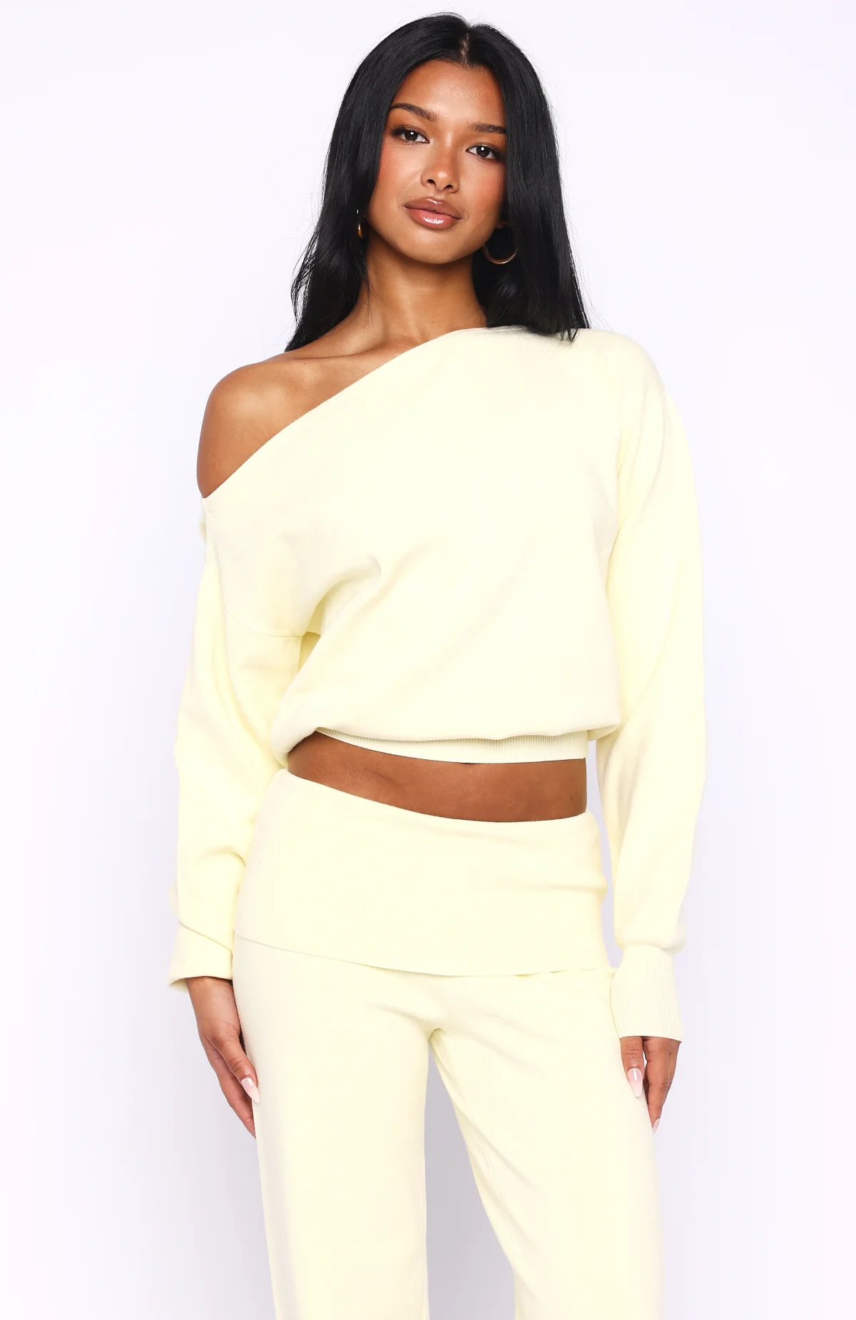 Can't Find The Words Knit Sweater Lemon - Image 2