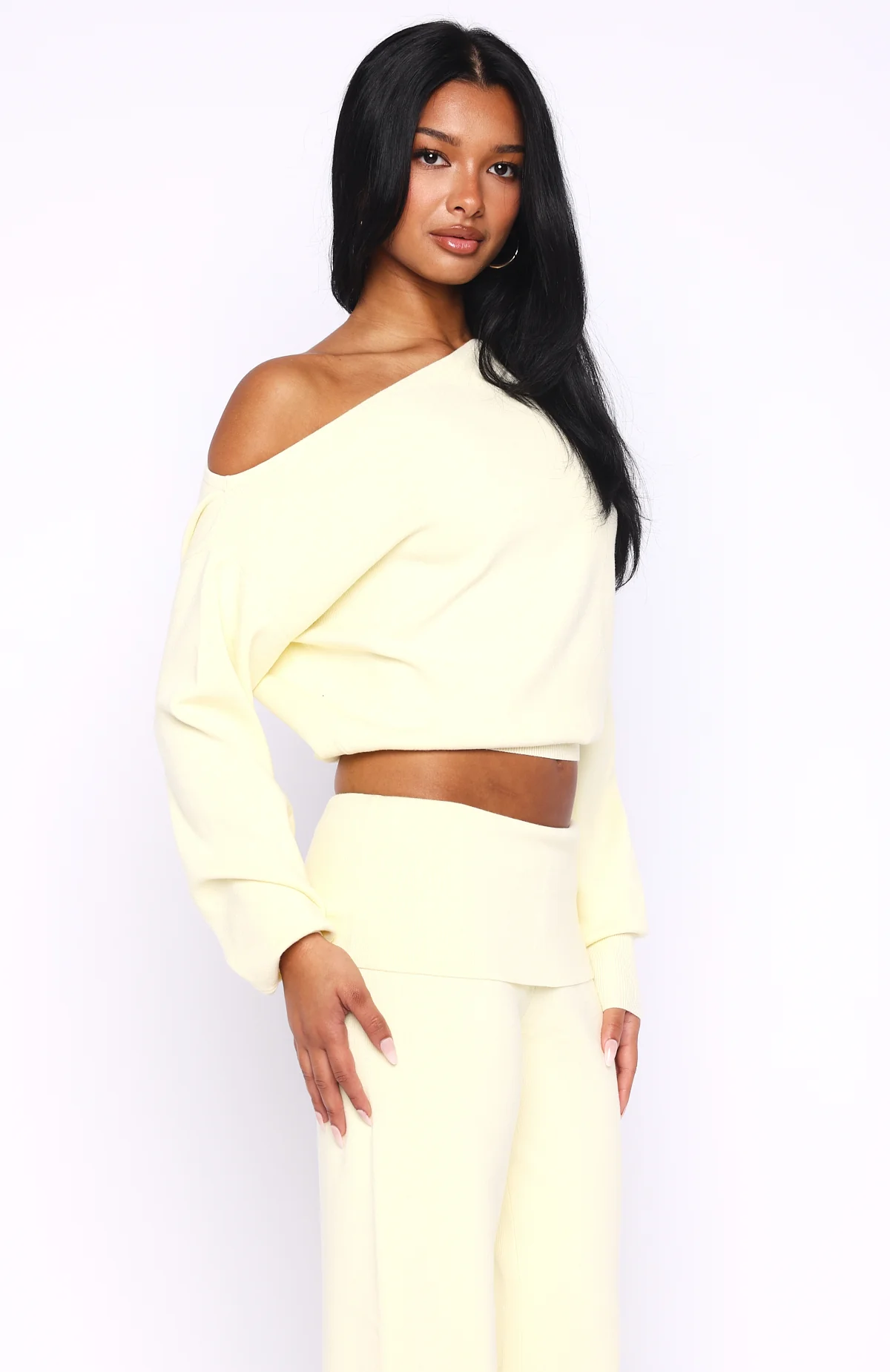 Can't Find The Words Knit Sweater Lemon - Image 3
