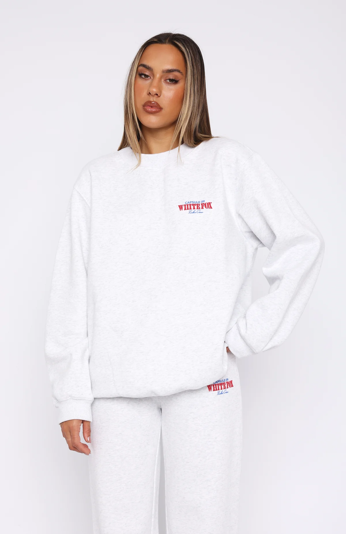 Capsule 9 Rodeo Crew Oversized Sweater Grey Marle - Image 2