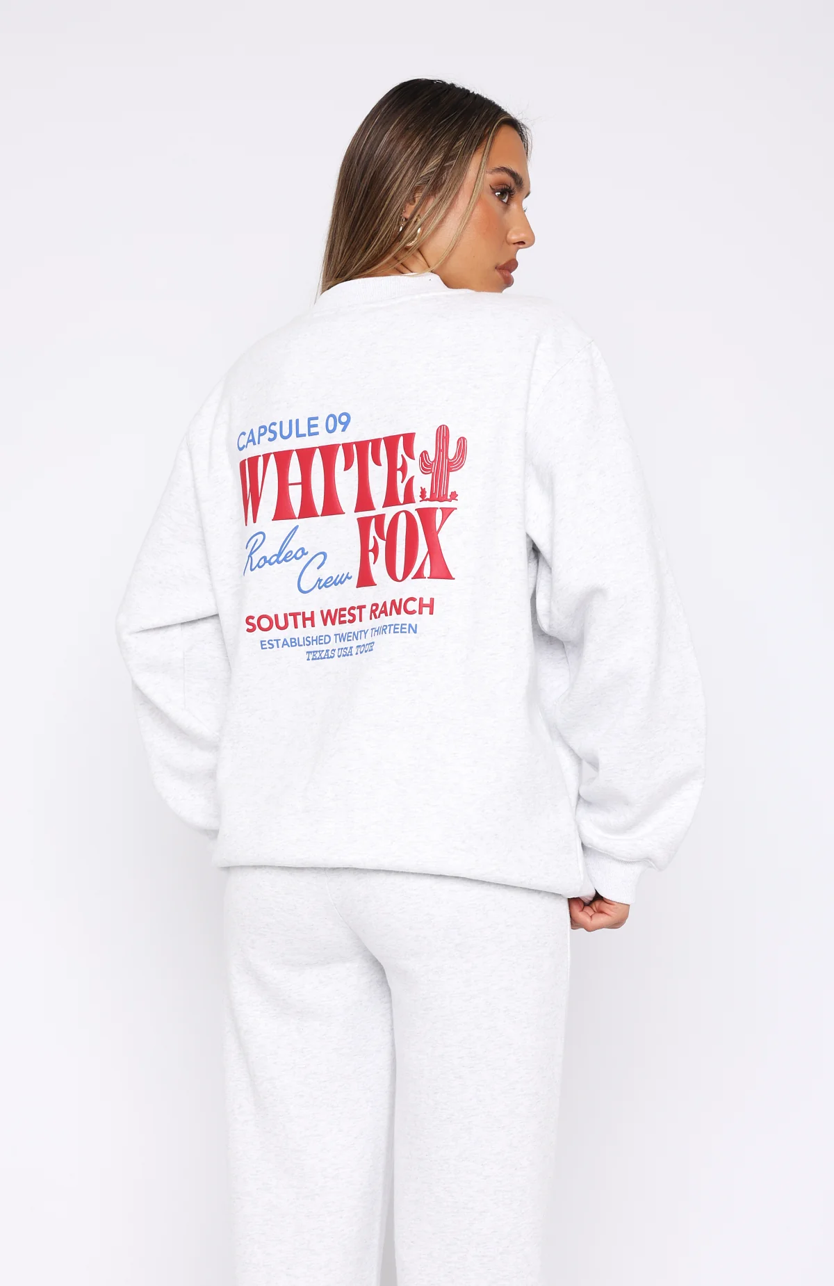 Capsule 9 Rodeo Crew Oversized Sweater Grey Marle - Image 4