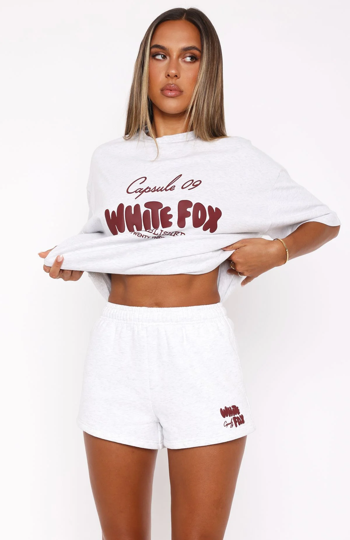 Capsule 9 Star Of The Moment Lounge Shorts Grey Marle - Image 2