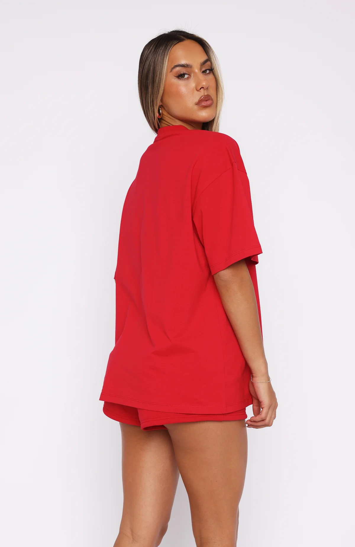 Capsule 9 Take It On Tour Oversized Tee Red - Image 4