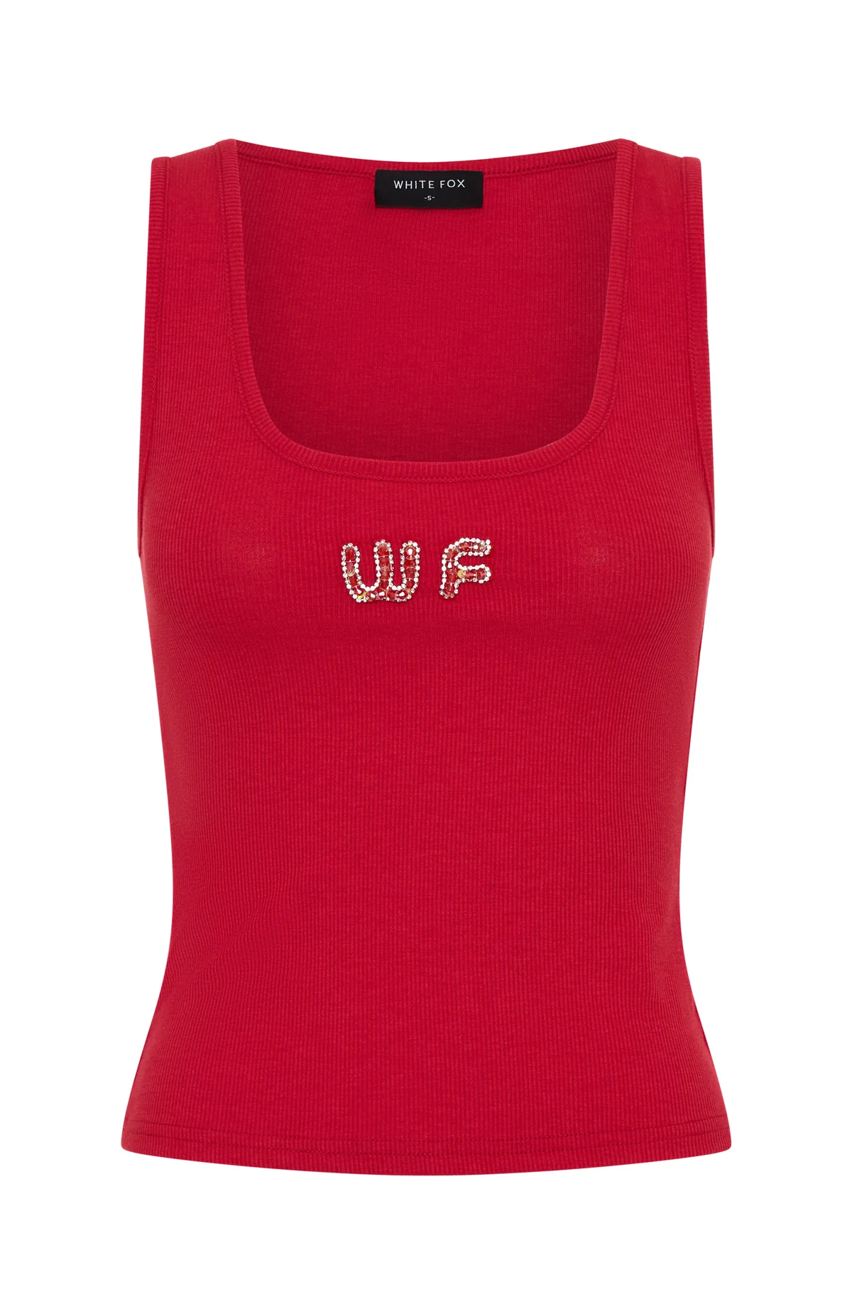 Catch Me Later Rib Tank Red - Image 6