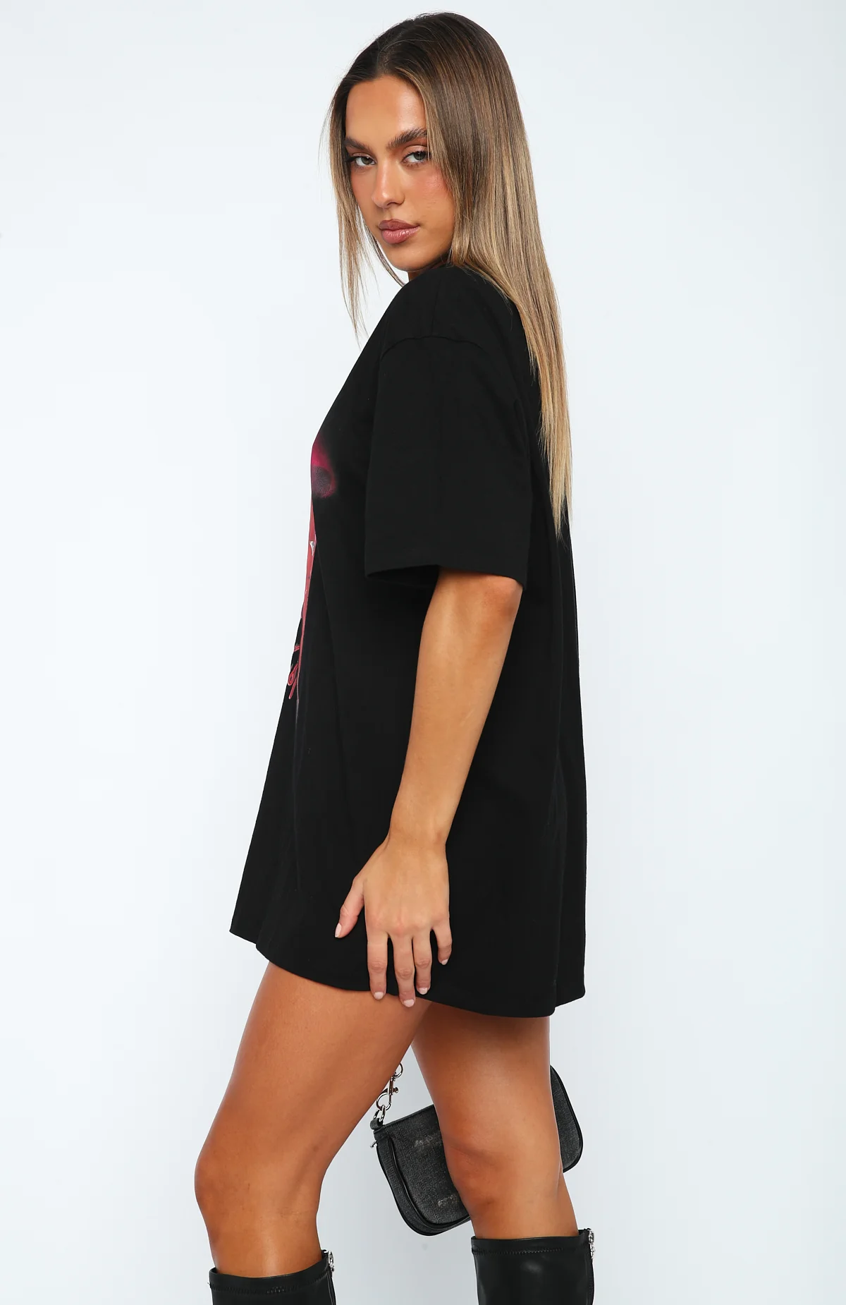 Censored Oversized Tee Black - Image 3