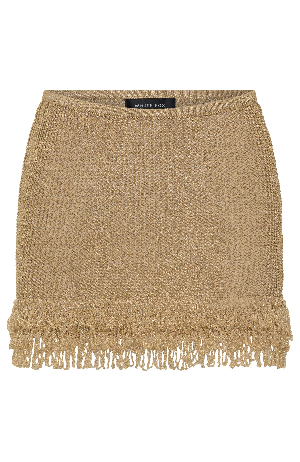 Cha Cha Knit Mini Skirt Gold - Image 9