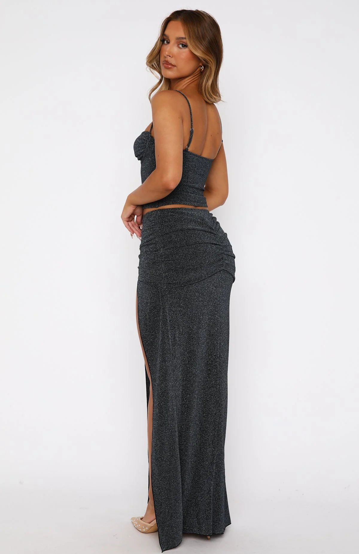 Champagne Moments Maxi Skirt Midnight - Image 4