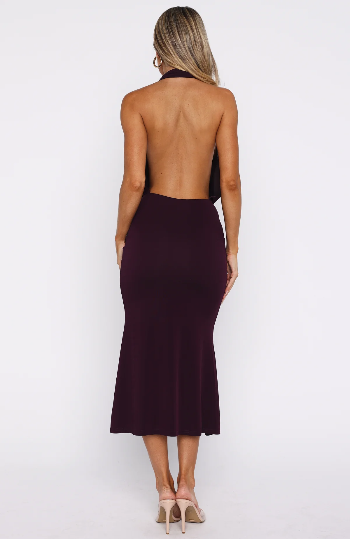 Champagne Rush Midi Dress Plum - Image 5