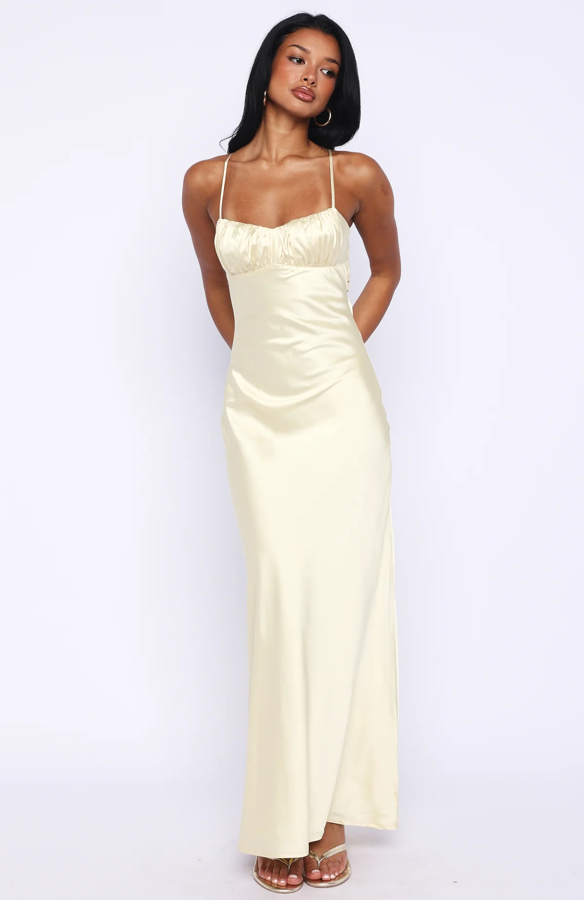 Change Locations Maxi Dress Lemon - Image 3