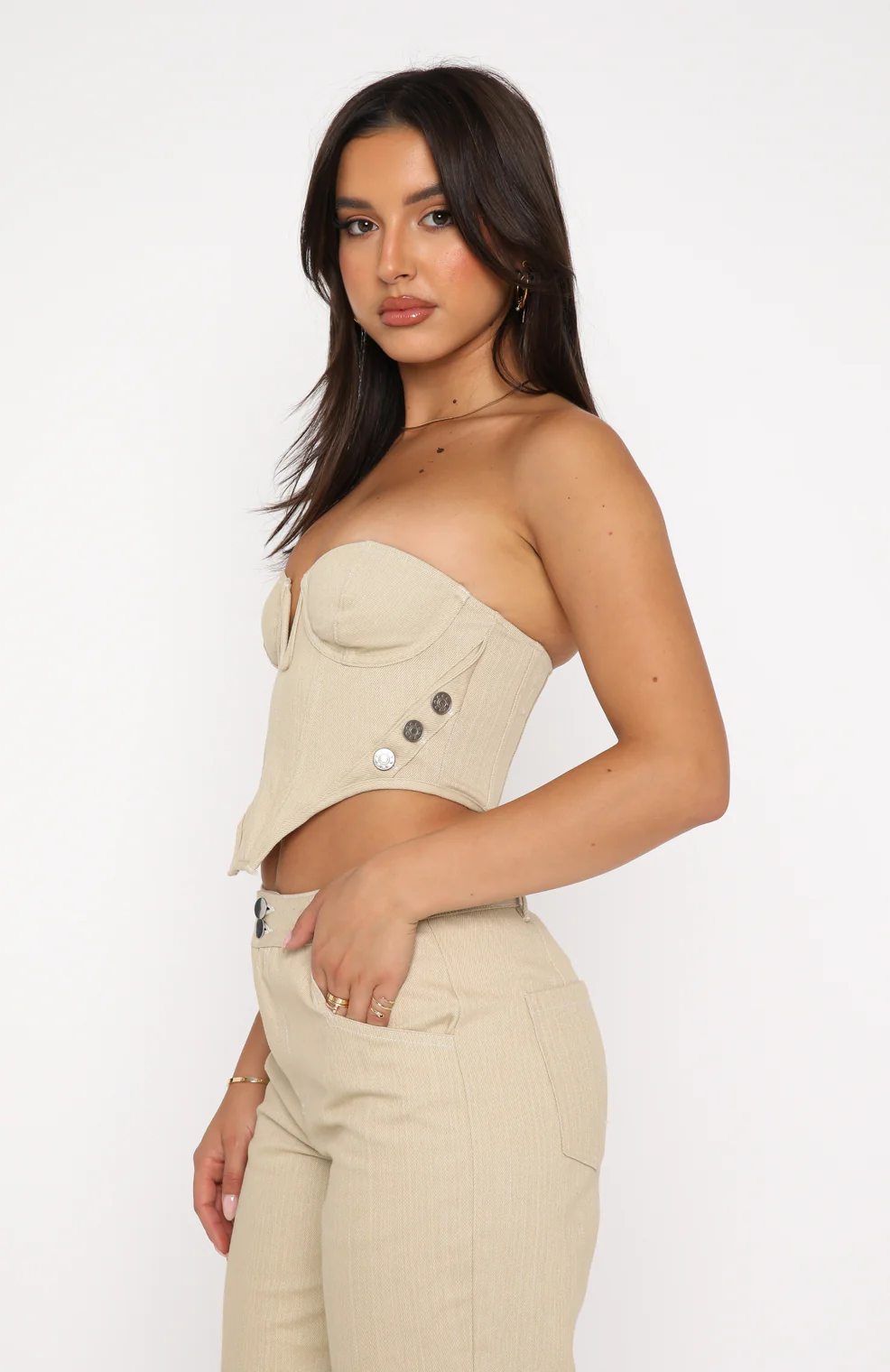 Change My Mind Bustier Oatmeal - Image 3