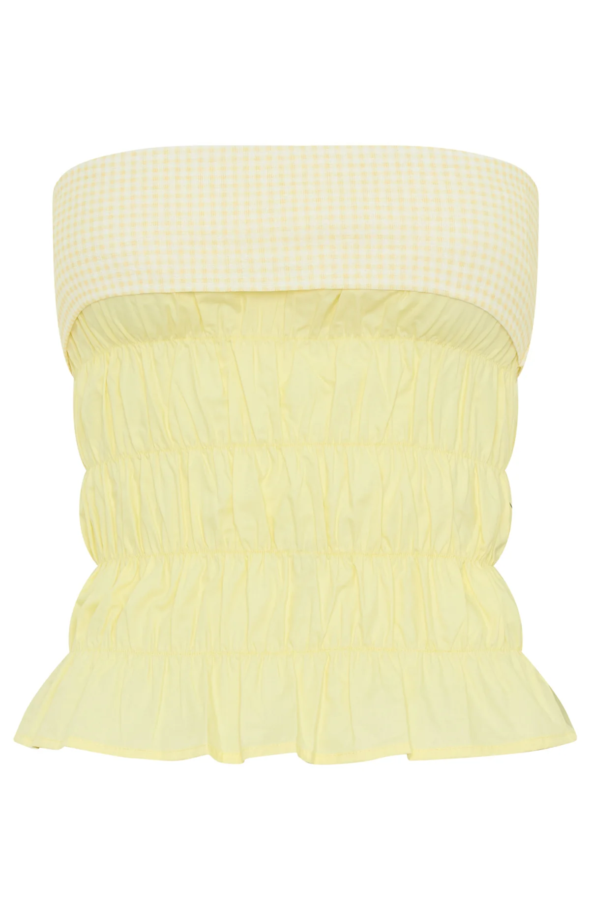 Changed Your Mind Strapless Top Lemon - Image 6