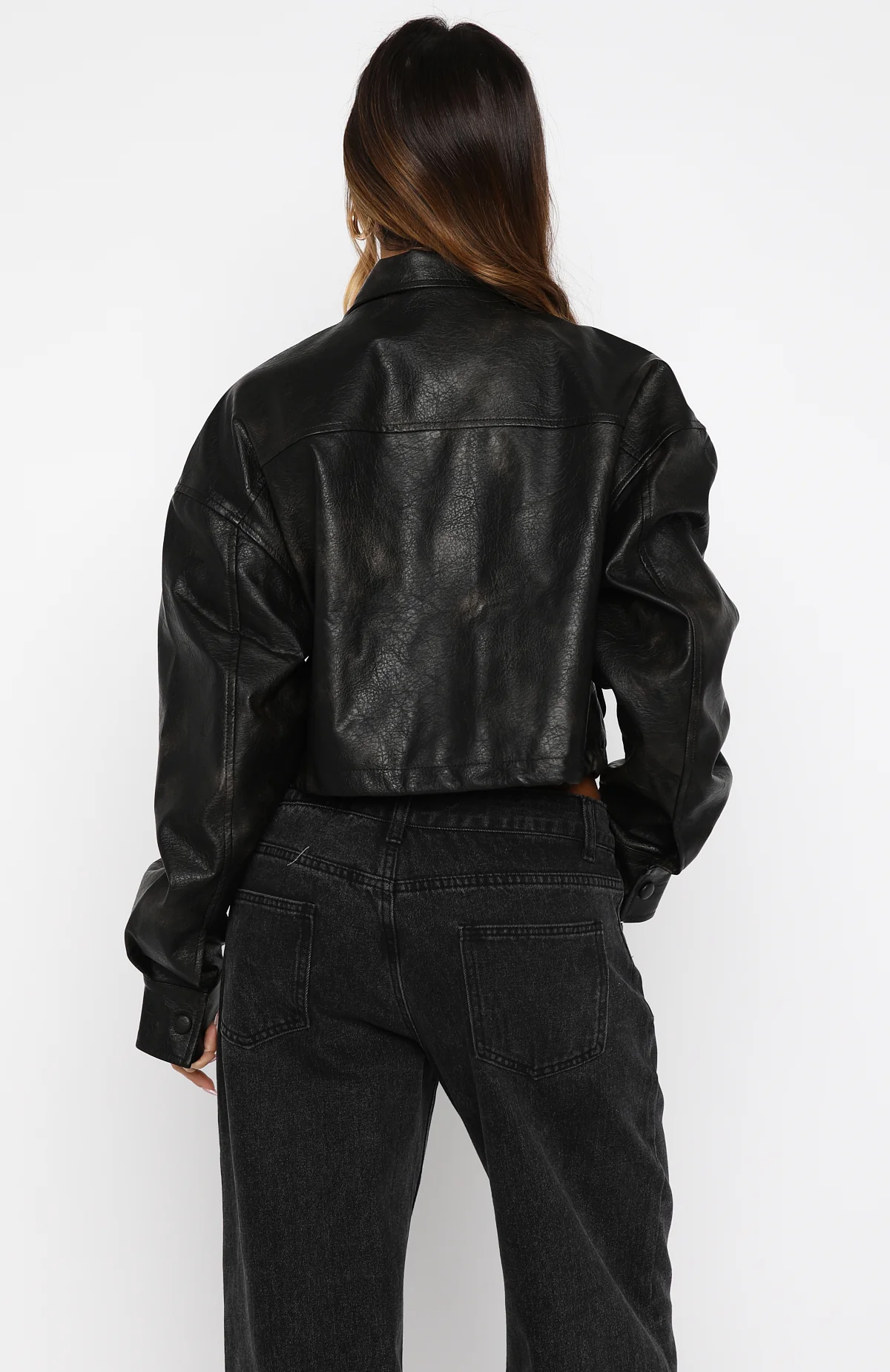 Changing Faces PU Jacket Black - Image 4