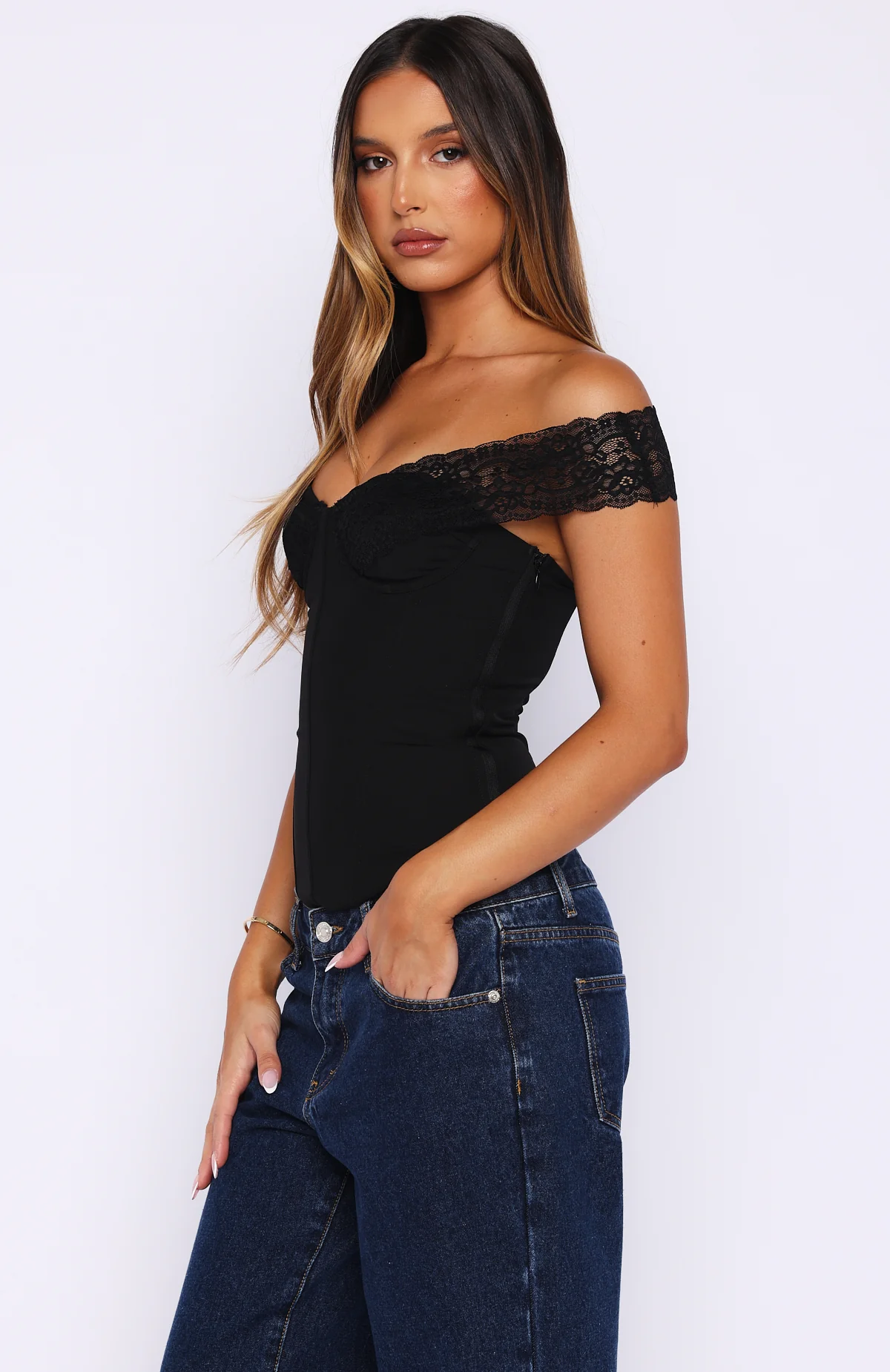 Charmed Heart Bustier Black - Image 4