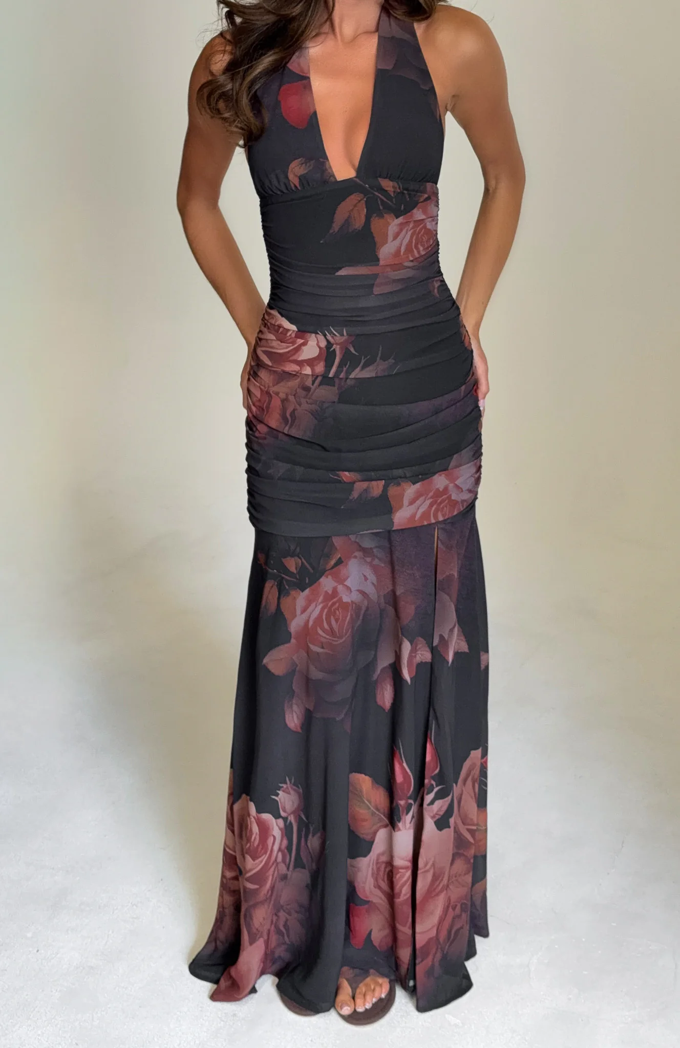 Cherish The Thought Maxi Dress Midnight Silk - Image 4