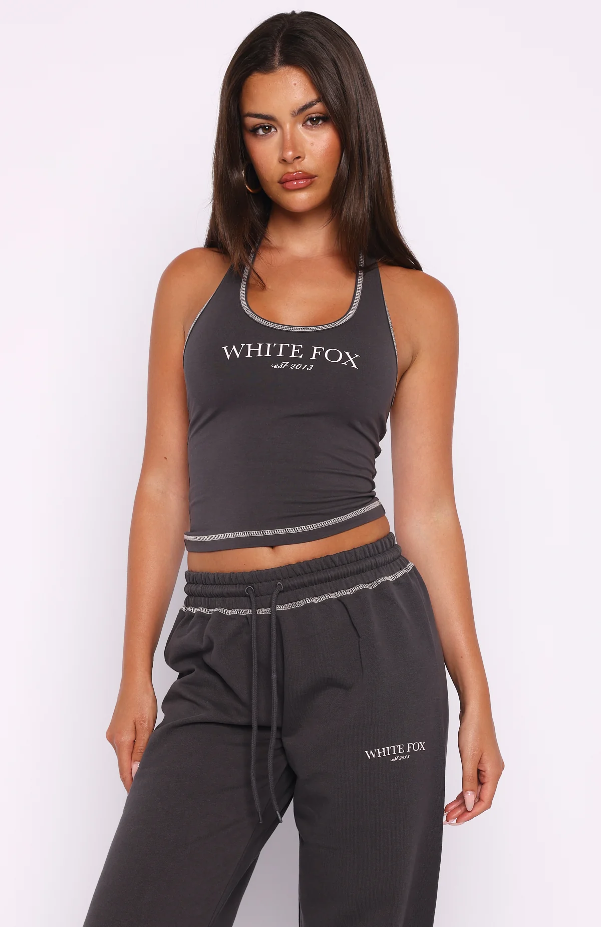 Chill In Style Halter Top Charcoal - Image 2