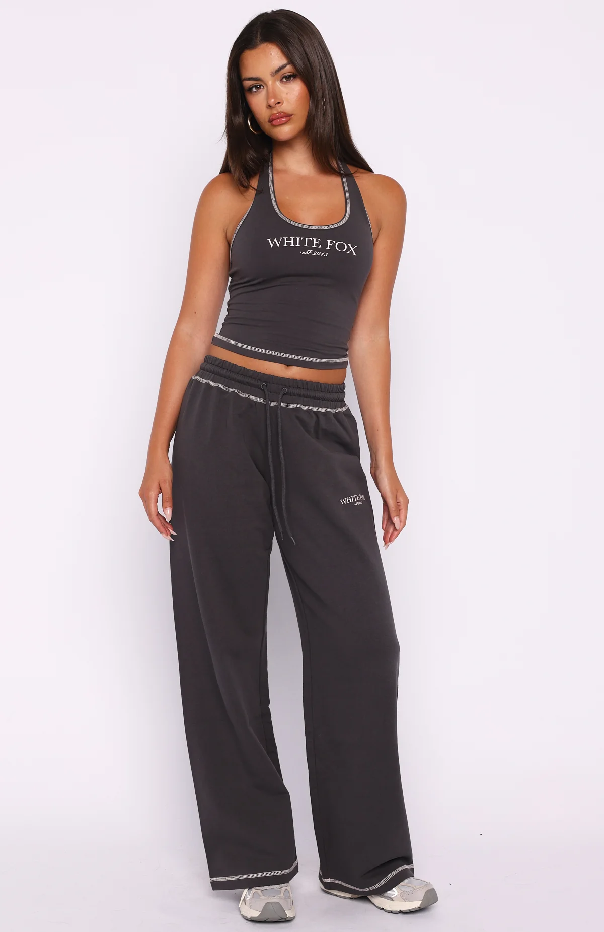 Chill In Style Track Pants Charcoal - Image 2