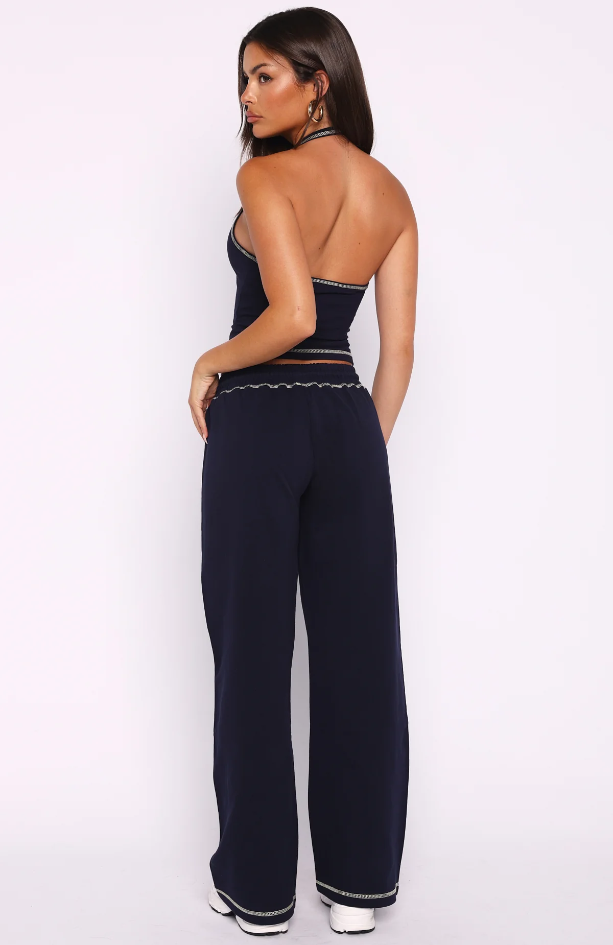 Chill In Style Track Pants Navy - Image 5