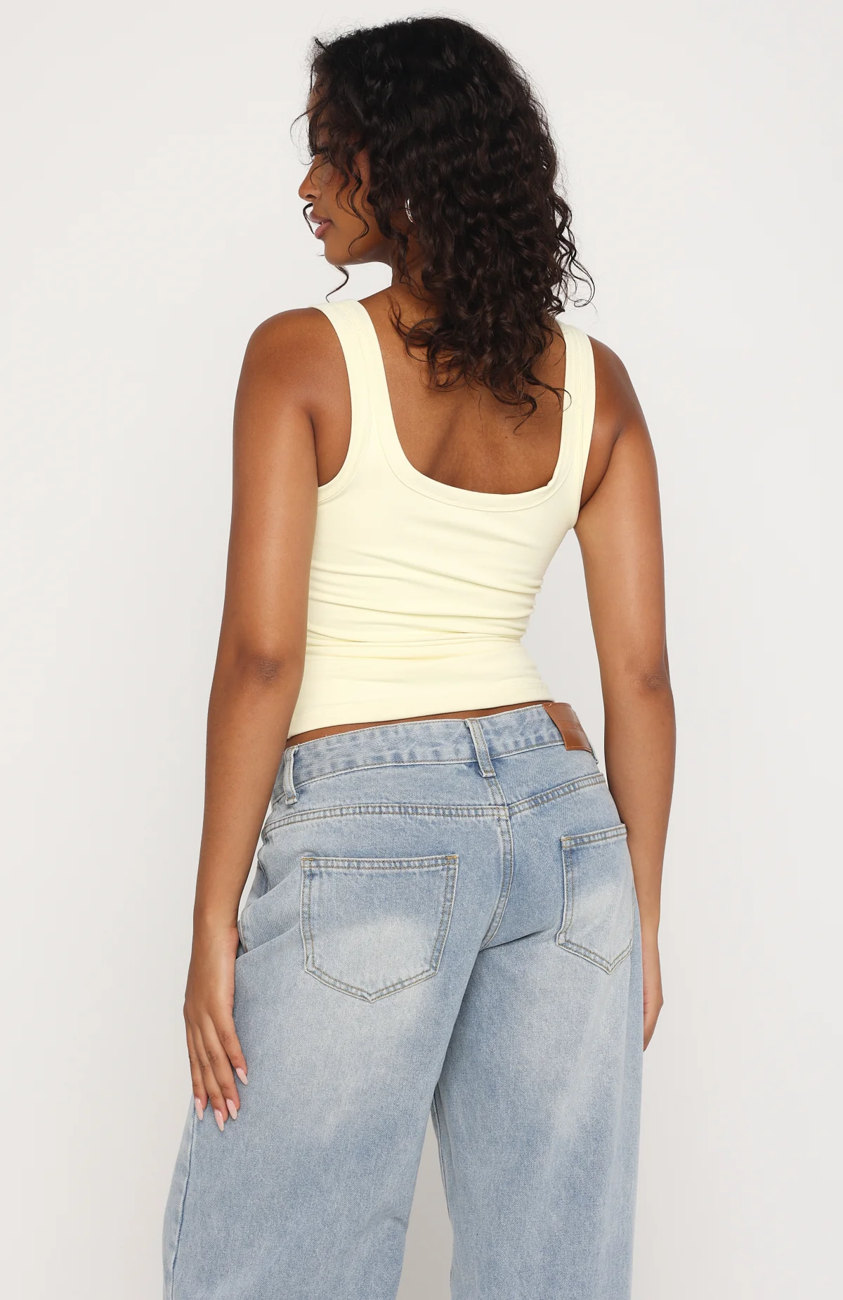 Chill Vibes Tank Top Lemon - Image 4