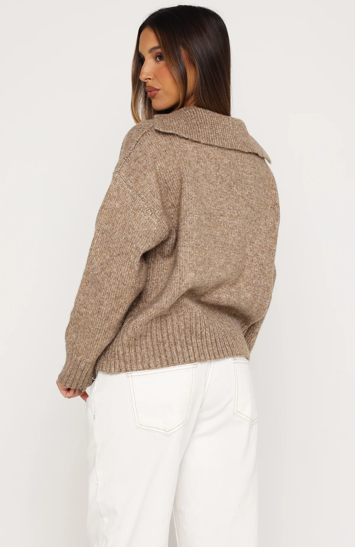Chrissy Knit Sweater Sand - Image 4