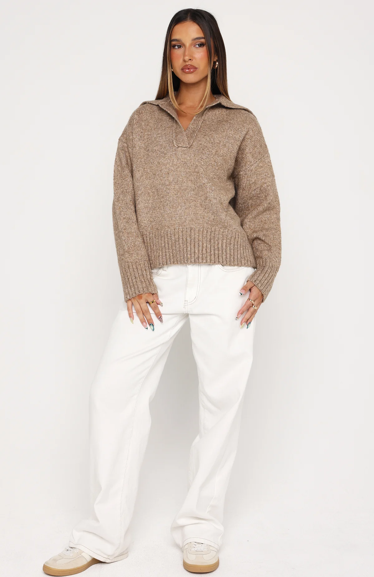 Chrissy Knit Sweater Sand - Image 5