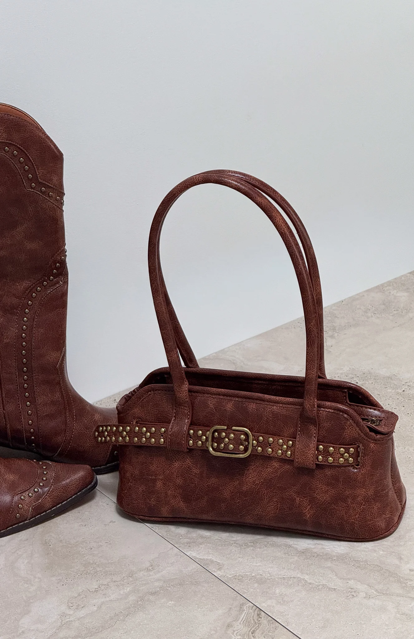 Christie Shoulder Bag Vintage Chocolate - Image 5
