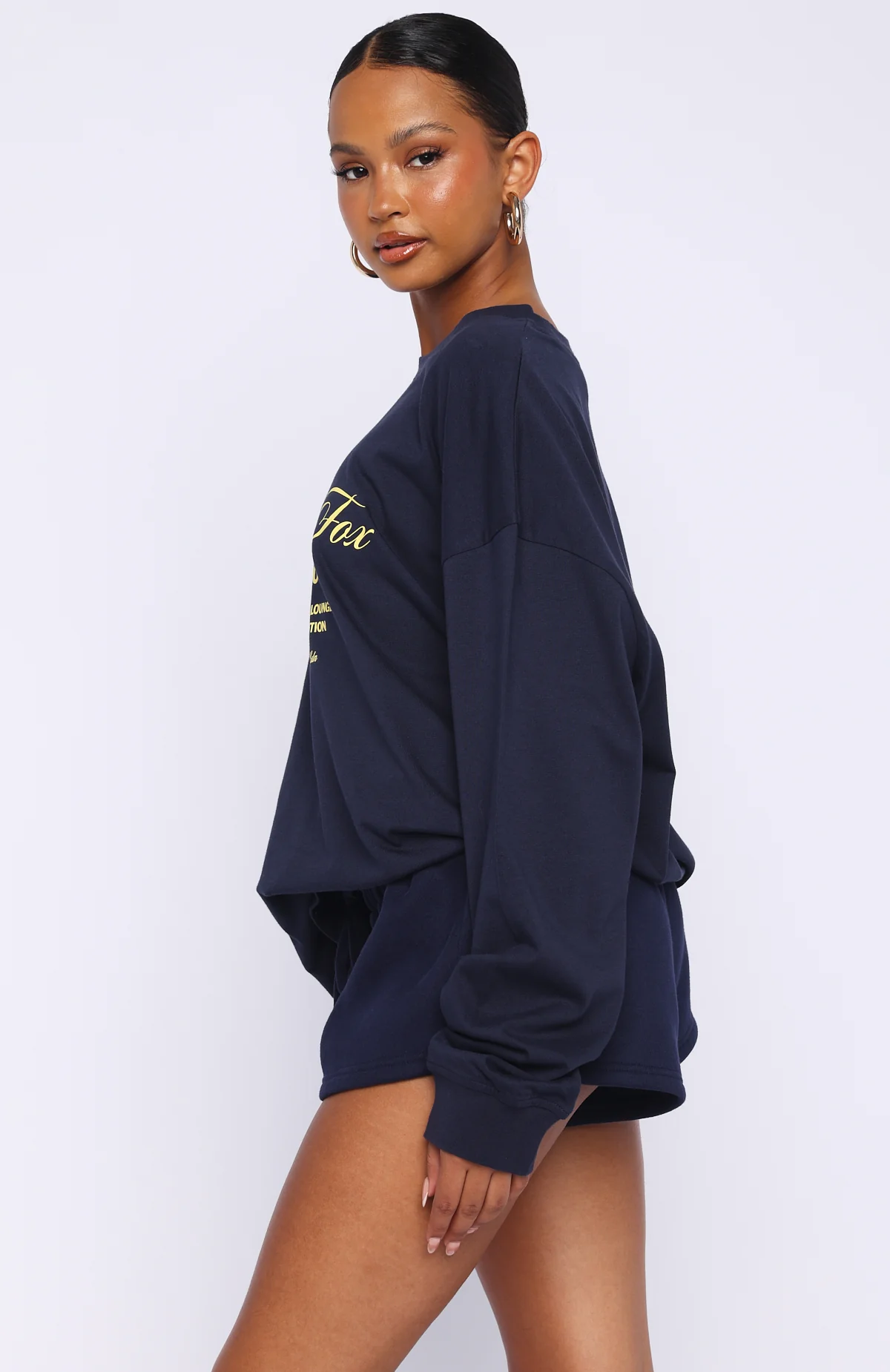 Closer To You Long Sleeve Tee Navy - Image 3