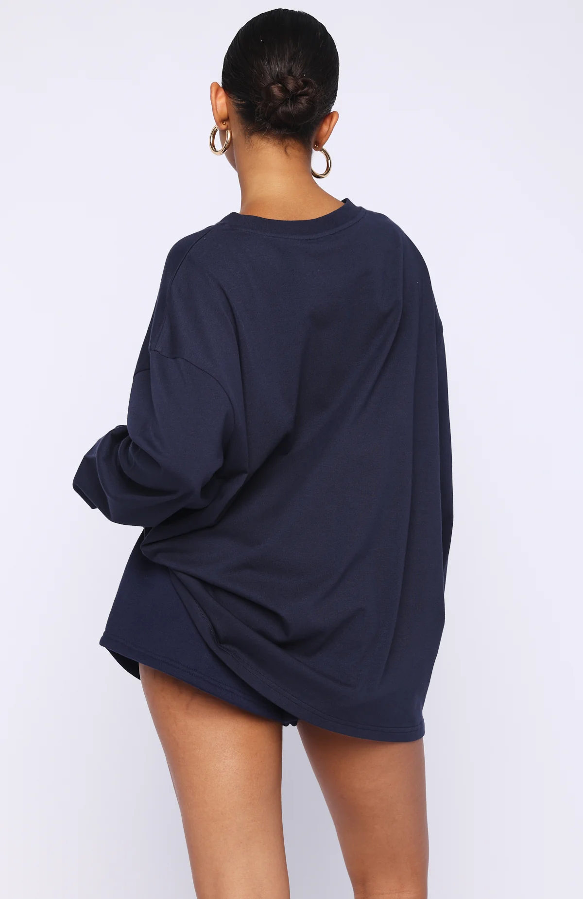 Closer To You Long Sleeve Tee Navy - Image 4