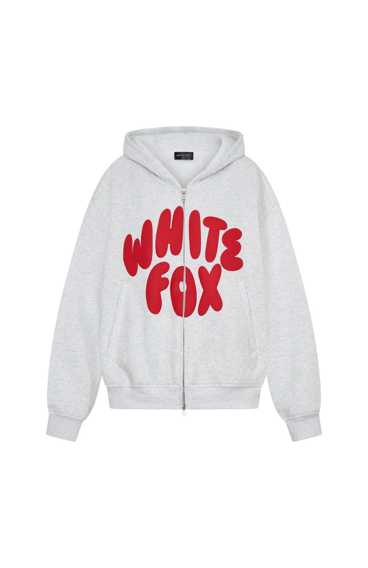 Club 14 Allie Boxy Zip Front Hoodie Grey Marle - Image 10
