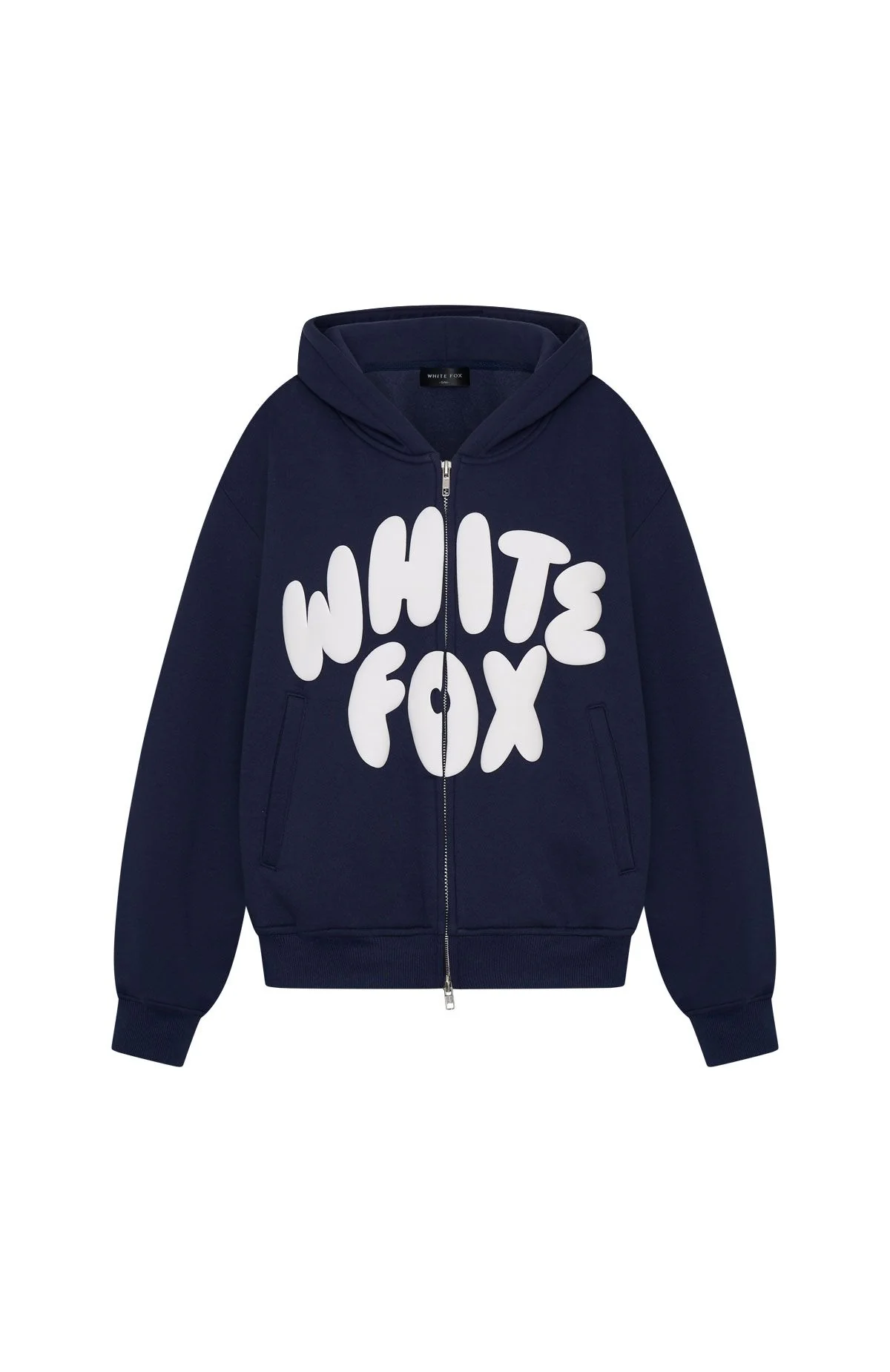 Club 14 Allie Boxy Zip Front Hoodie Navy - Image 8