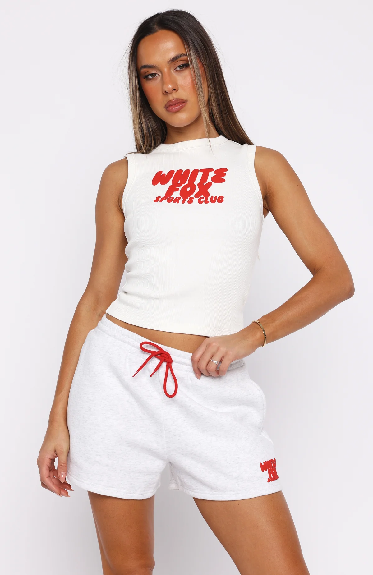Club 14 Allie Lounge Shorts Grey Marle - Image 3