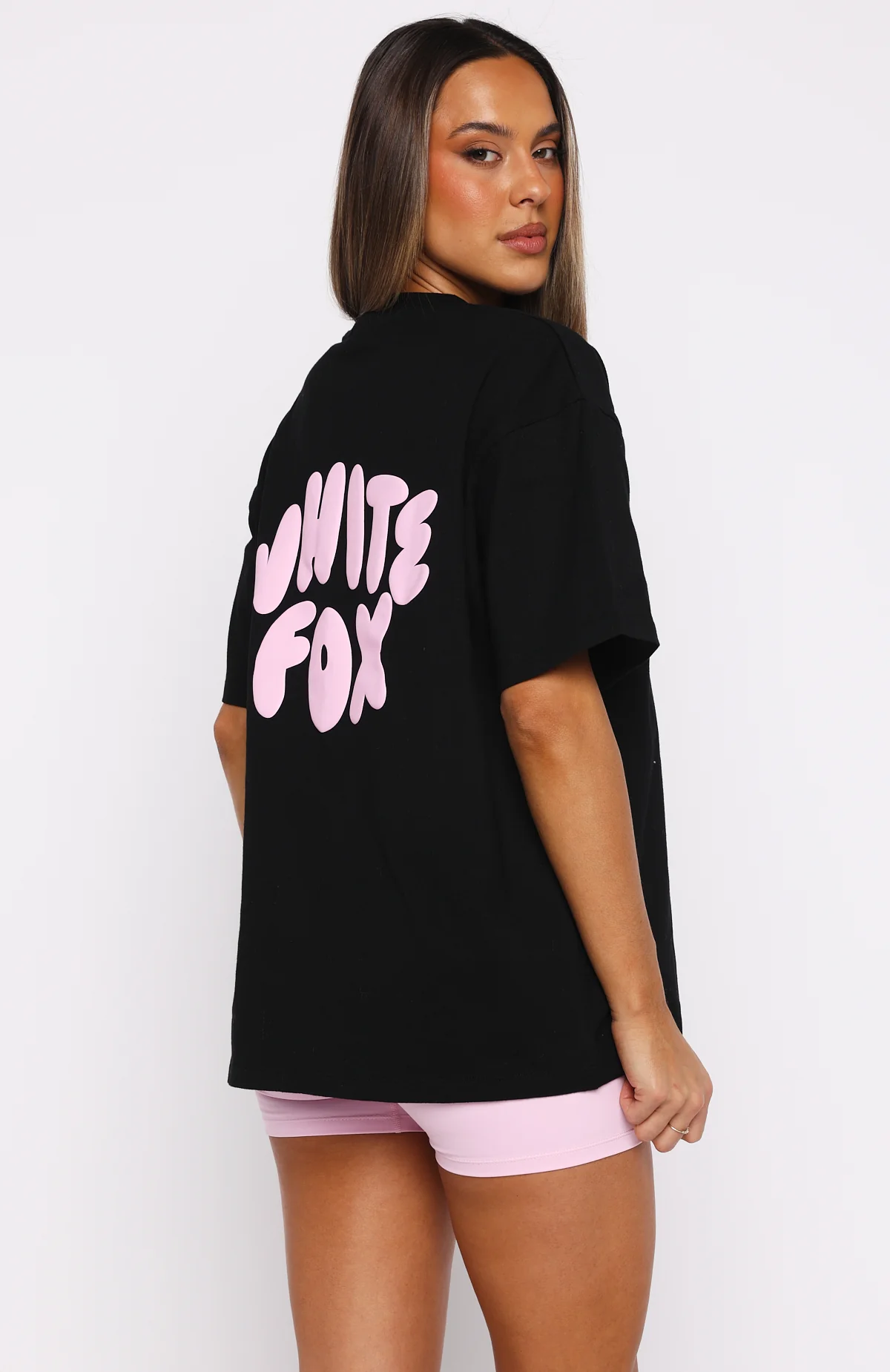 Club 14 Allie Oversized Tee Black - Image 4