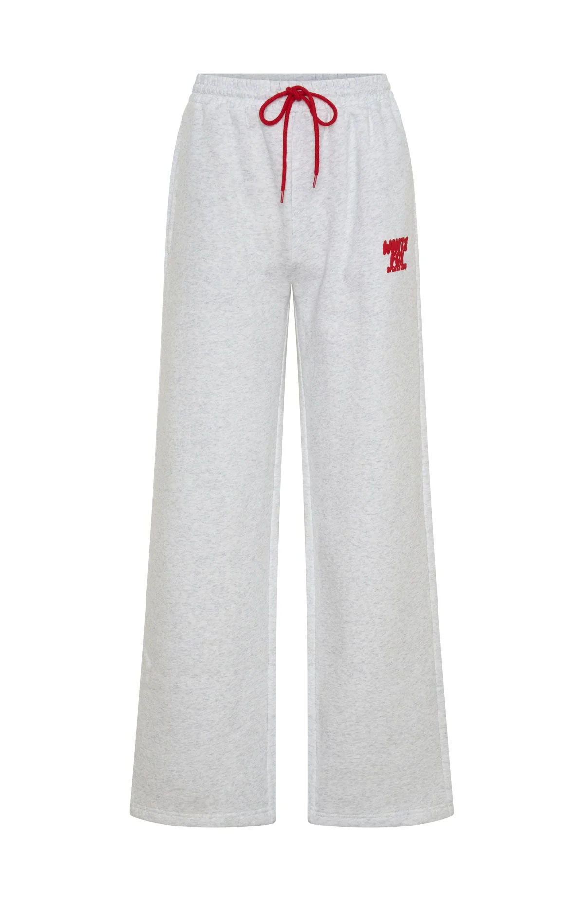 Club 14 Allie Wide Leg Sweatpants Grey Marle - Image 6