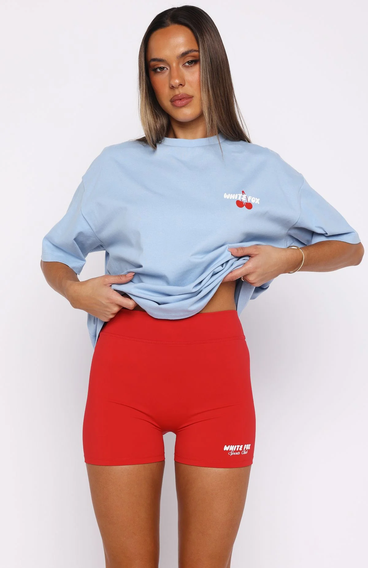 Club 14 Cassie Bike Shorts Red - Image 2
