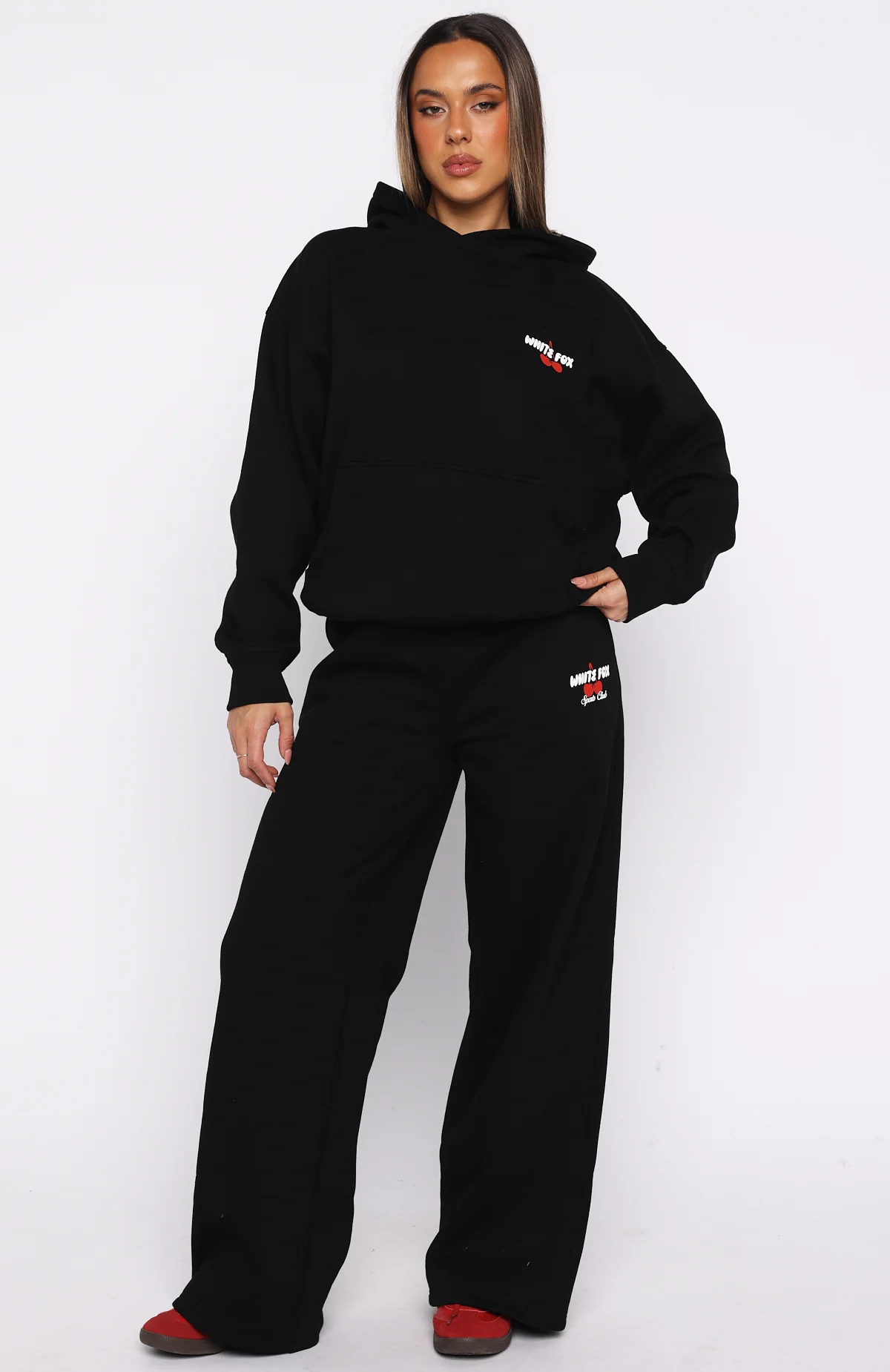 Club 14 Cassie Boxy Hoodie Black - Image 5